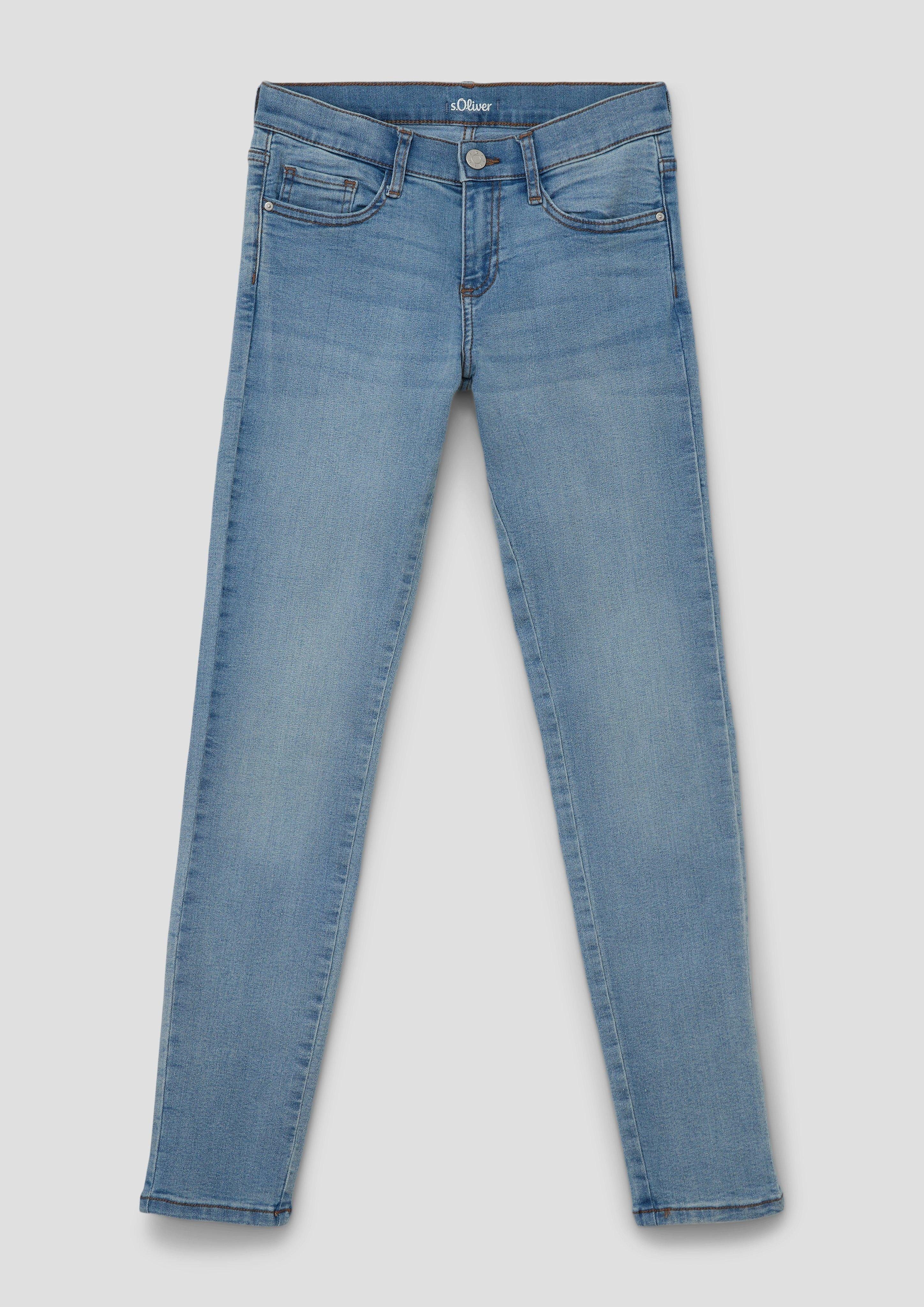 s.Oliver Stoffhose Jeans Suri / Regular Fit / Mid Rise / Slim Leg Waschung