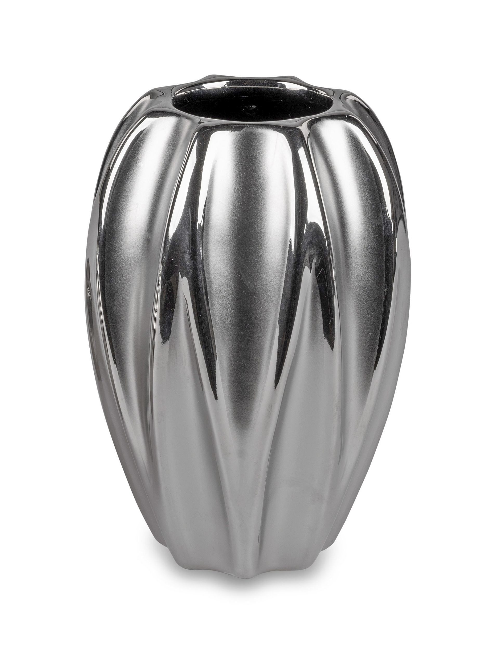 formano Dekovase Vase matt Silber in günstig online kaufen