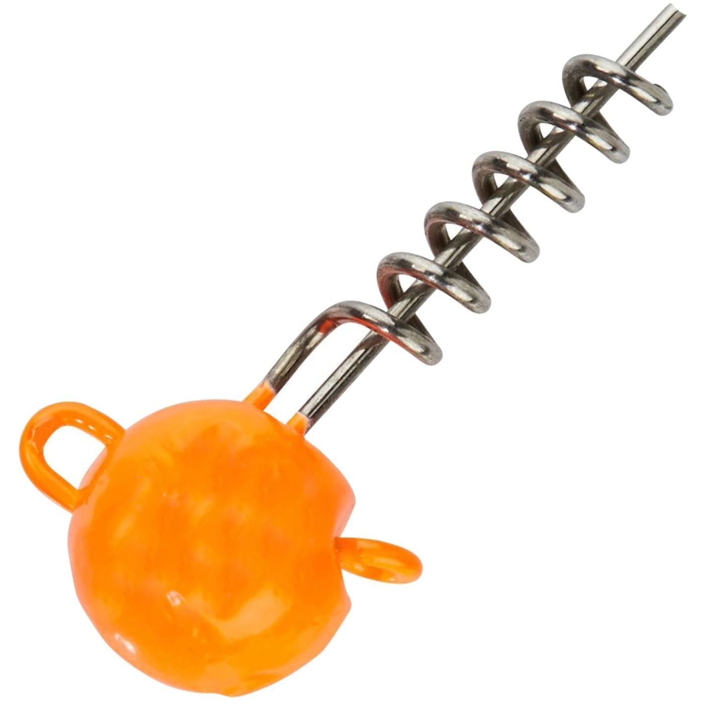 Jighaken Balzer UV-aktive Screw in Jigheads orange - Jigköpfe Schraubköpfe