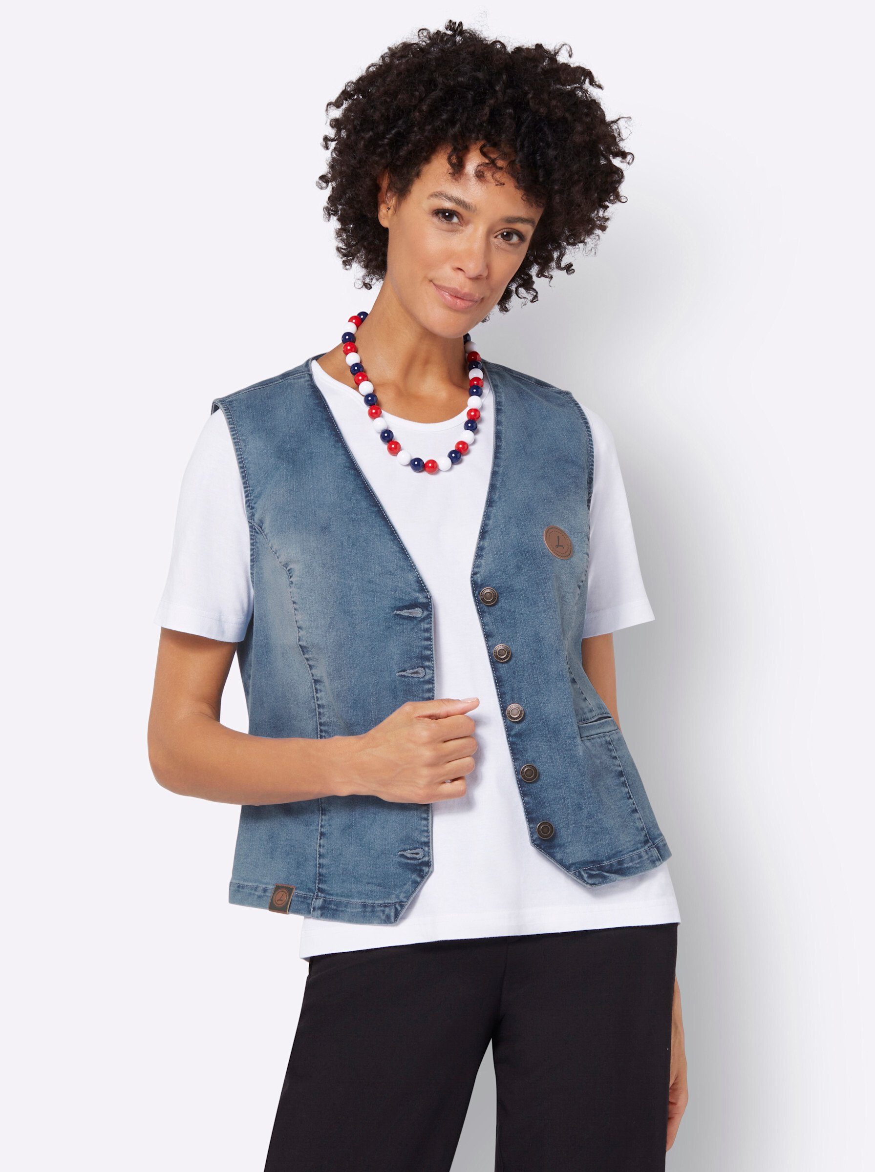 Jerseyweste Jeansweste