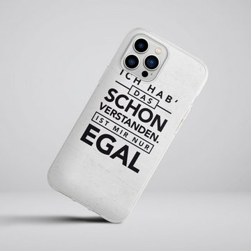 DeinDesign Handyhülle Sprüche Statement Schon verstanden, Apple iPhone 13 Pro Max Silikon Hülle Bumper Case Handy Schutzhülle