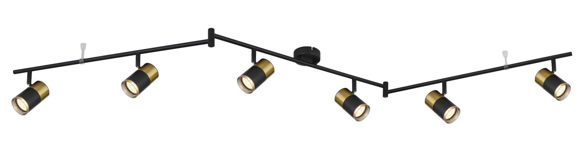 GLOBO LIGHTING Deckenstrahler BRISBON, ohne Leuchtmittel, Deckenspot, Wohnzimmer, Flur, Wohnbereich