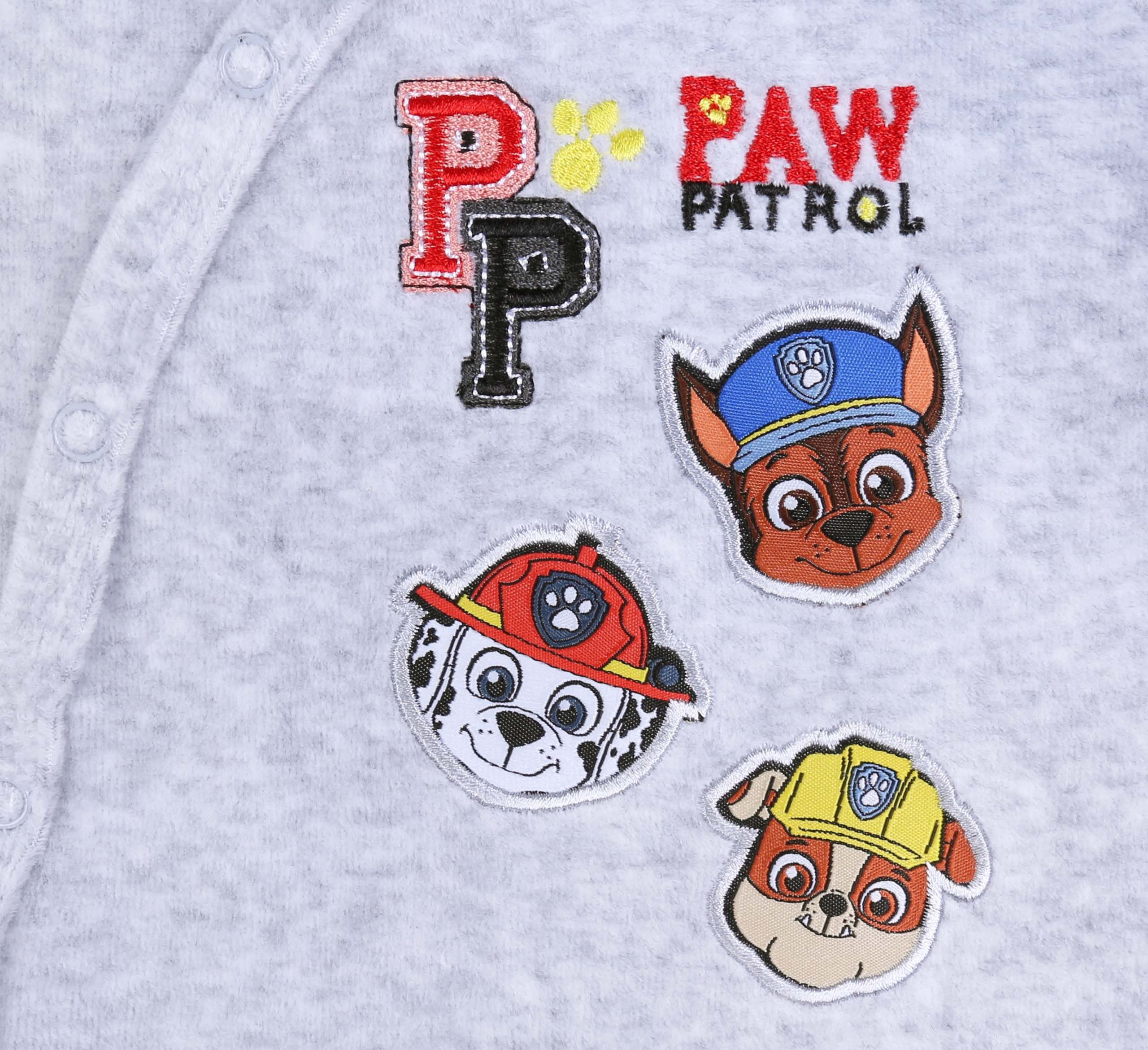 PAW PATROL Body Grauer Strampleranzug mit Motiv von Paw Patrol 0-1 Monate