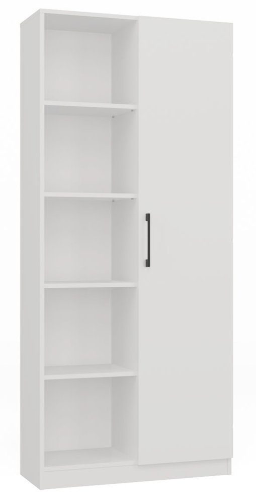 ibonto Bücherregal Modernes Halboffenes, MATTWEISS