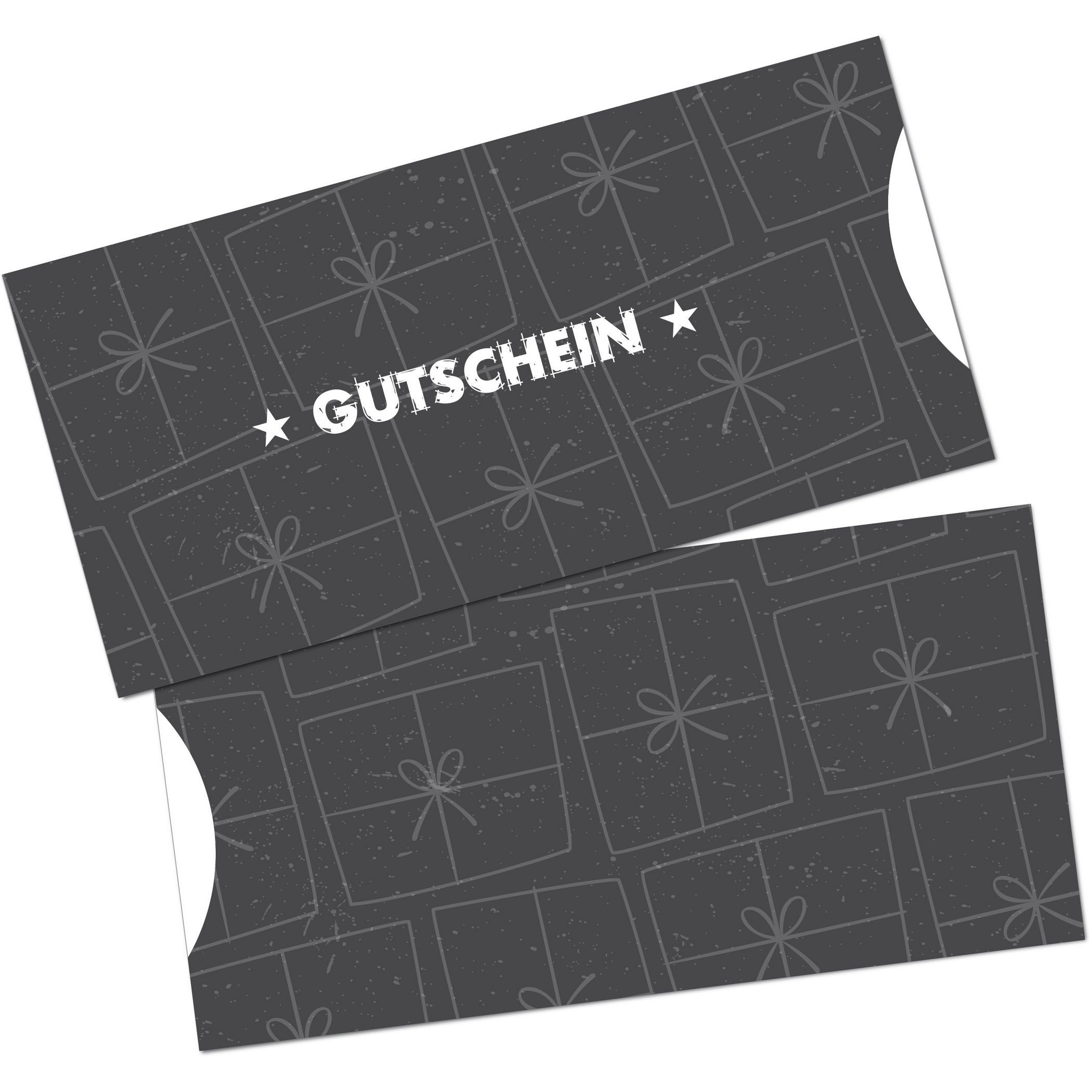itenga Geschenkkarte itenga Geschenkgutschein Hülle Schuber Umschlag Kuvert im DIN lang For