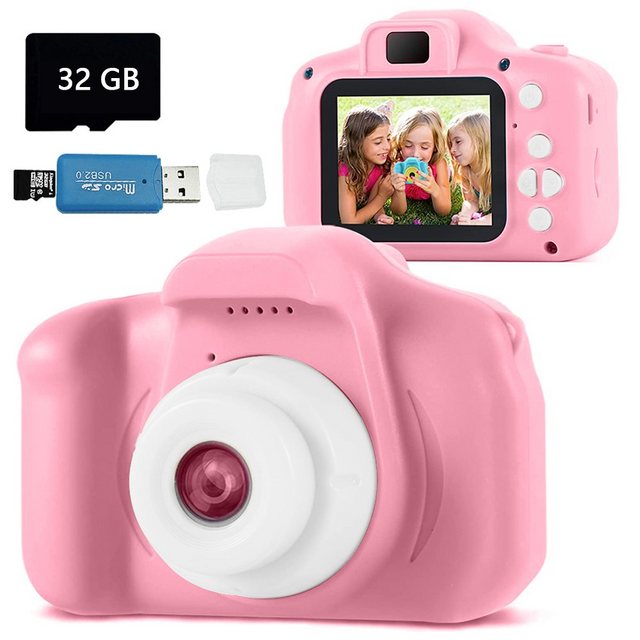 Mmgoqqt »KinderKamera,DigitalKamera 800w 2.0 Zoll Bildschirm Videokamera Schwarzweiß Fotokamera mit 32GB Speicherkarte« Kinderkamera  - Onlineshop OTTO