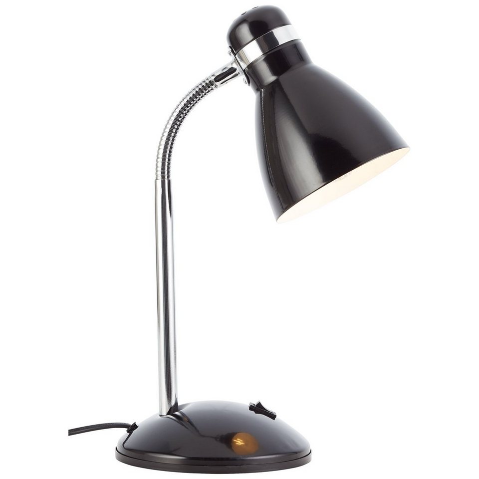 Lightbox Tischleuchte, ohne Leuchtmittel, Schreibtischlampe, 34 x 14 cm, E27,  max. 25 W, schwenkbar, schwarz