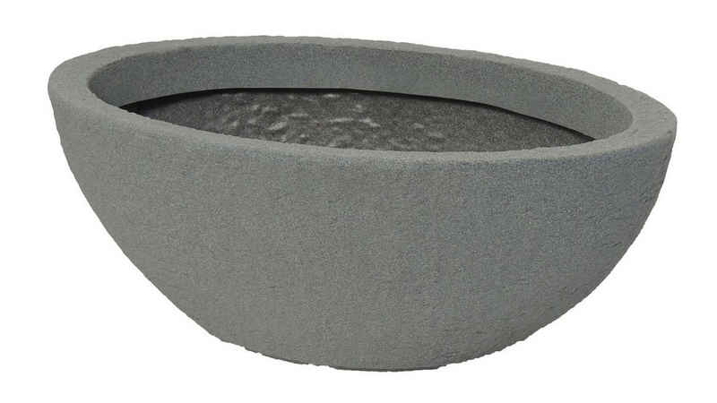 Geli Pflanzkübel Pflanzschale Stone oval aus Kunststoff Steinoptik