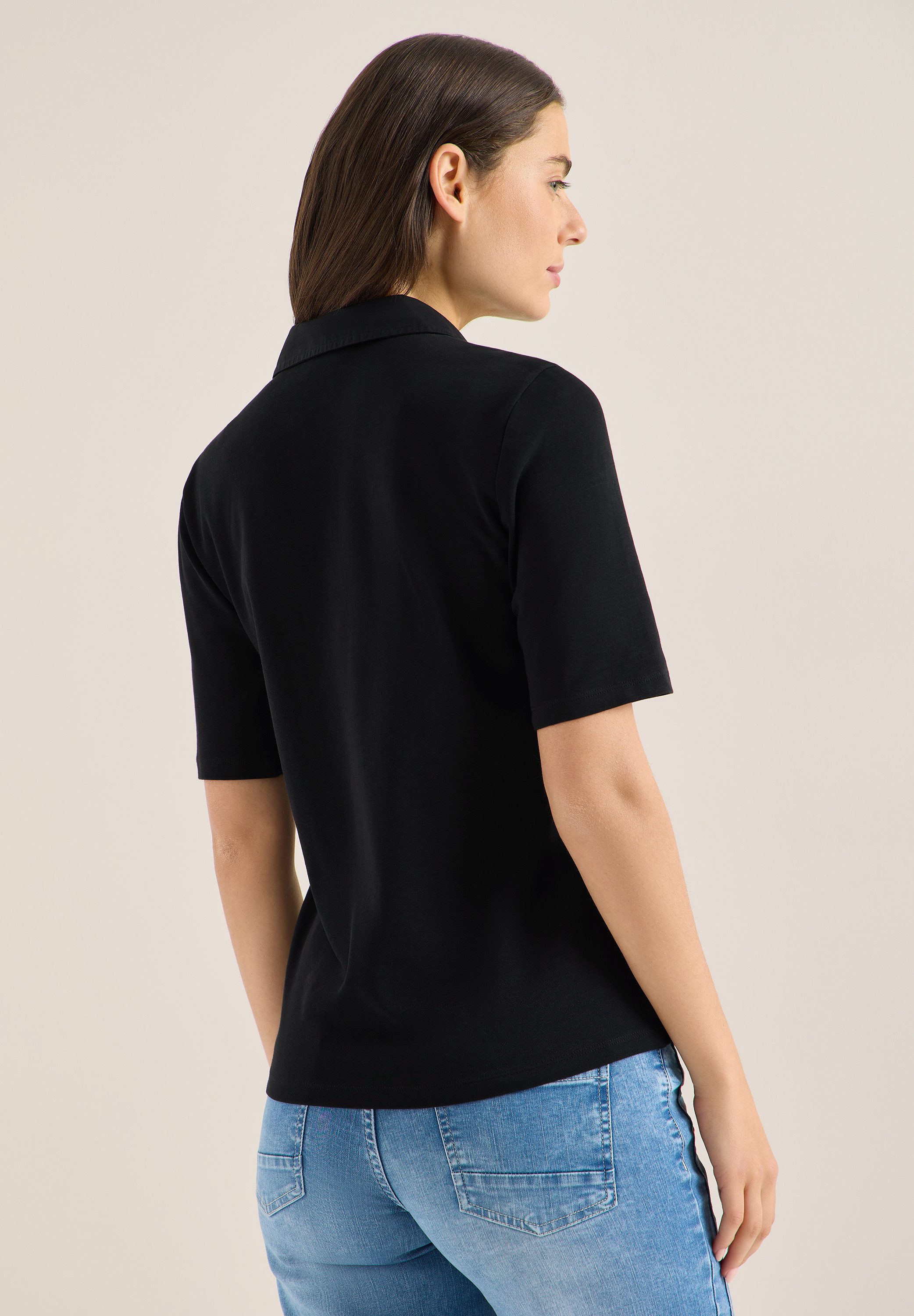 CECIL Poloshirt aus reiner Baumwolle