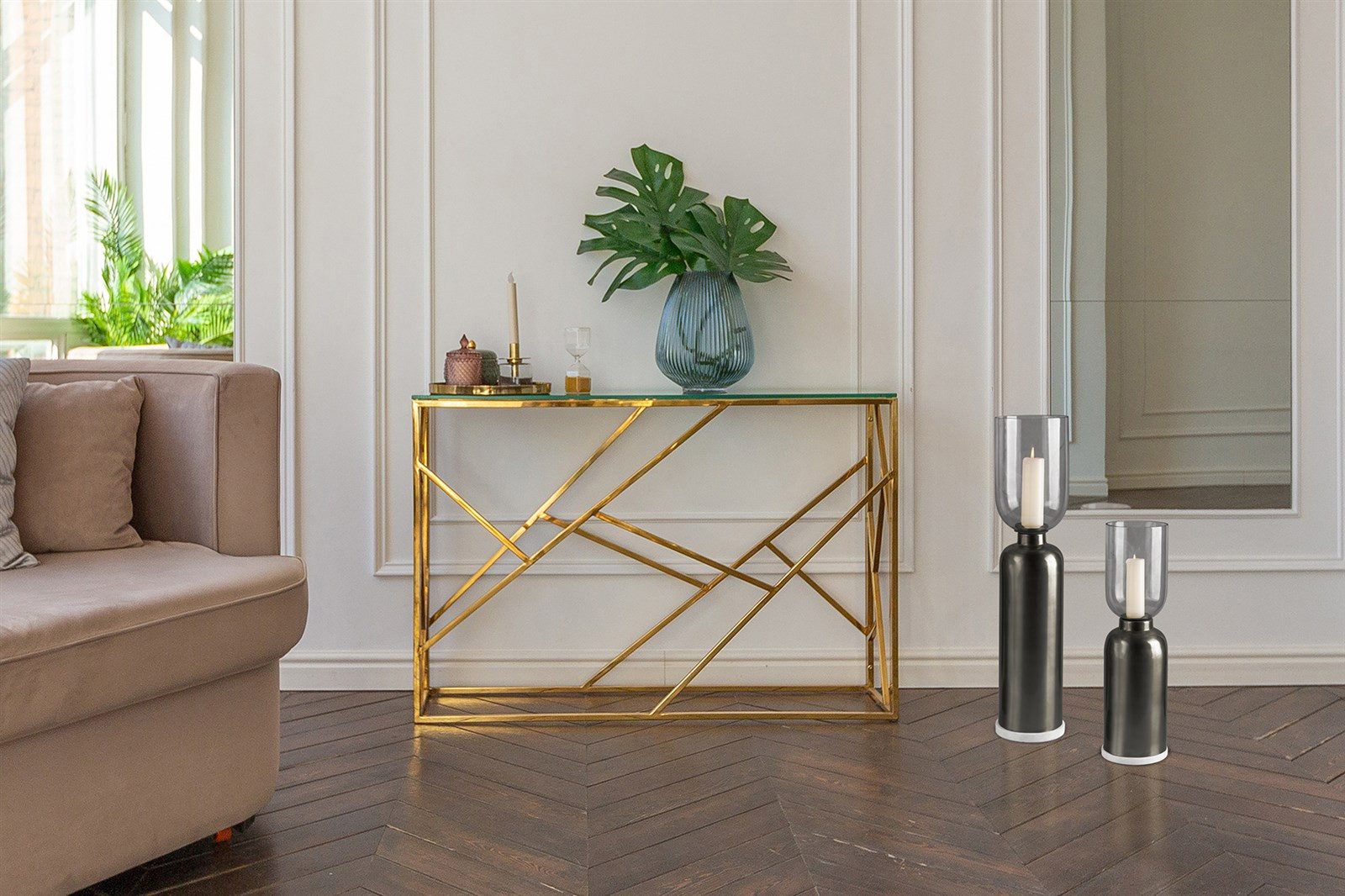 Kayoom Kerzenhalter Bodenkerzenhalter Shyam 225, Bodenkerzenhalter aus Meta günstig online kaufen