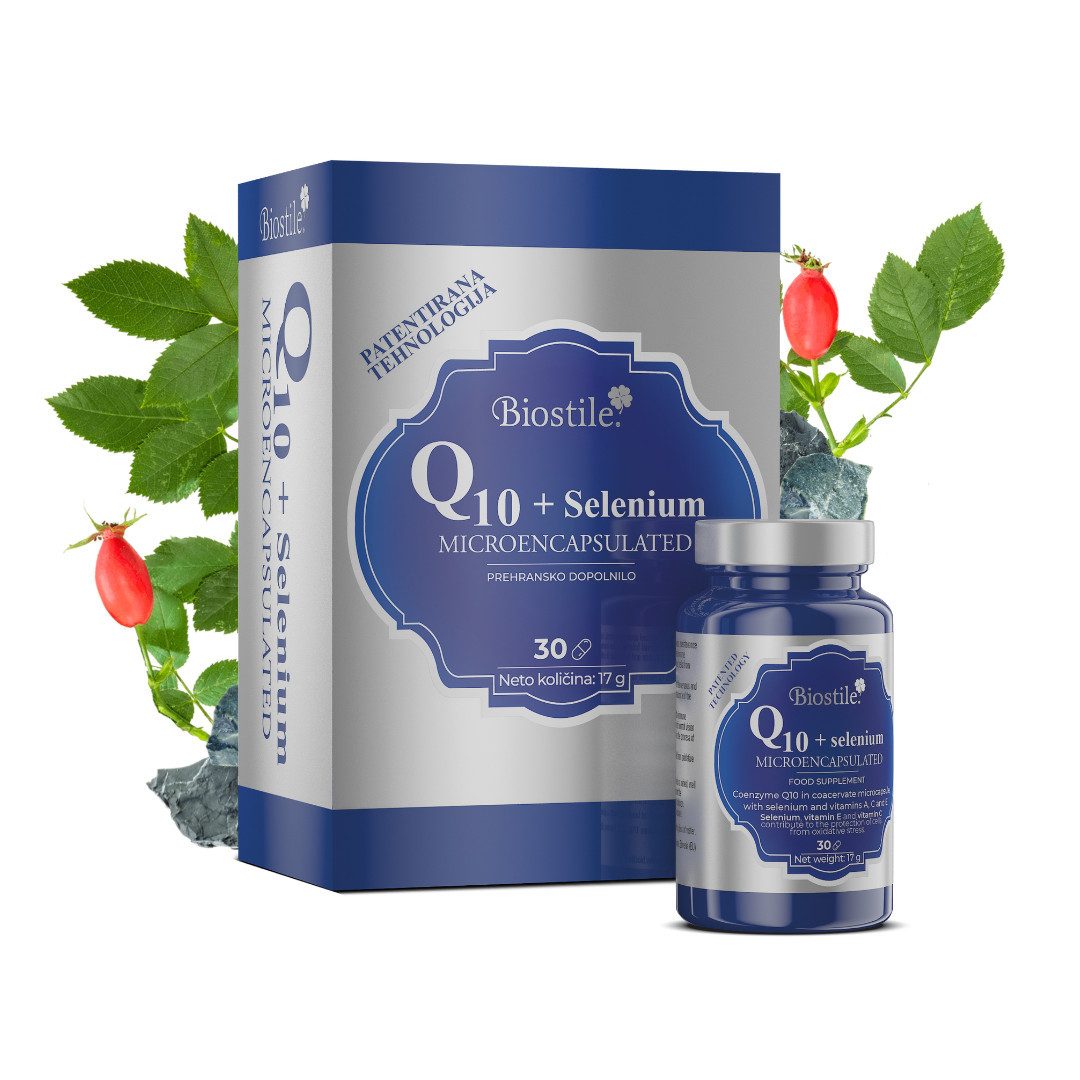 Biostile Coenzym Q10, mikroverkapselt mit Selen für Energie und Immunsystem, Kapseln, 17 g, Mikroverkapselt für bessere Aufnahme, 30 Kapseln