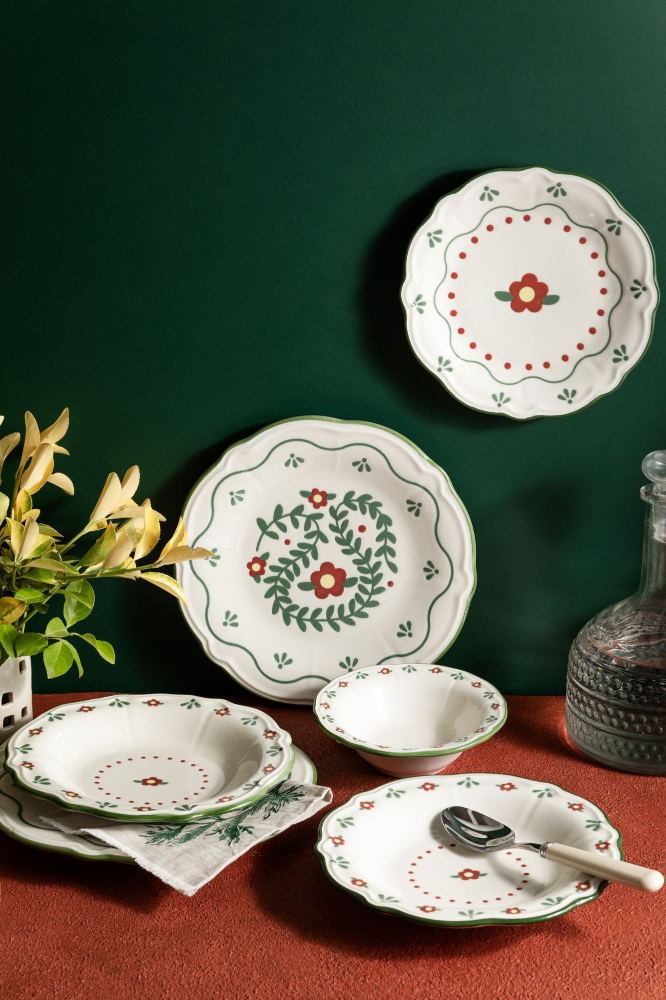 Hermia Concept Geschirr-Set Marcelin (24-tlg), 6 Personen, Porzellan, Tafelservice, 24 Teile, für 6 Personen
