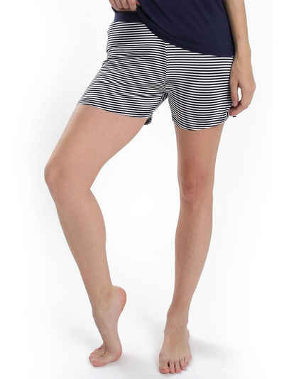 Sassa Homewearpants Shorty Casual Comfort Stripe (Stück, 1-tlg) gerader Beinausschnitt