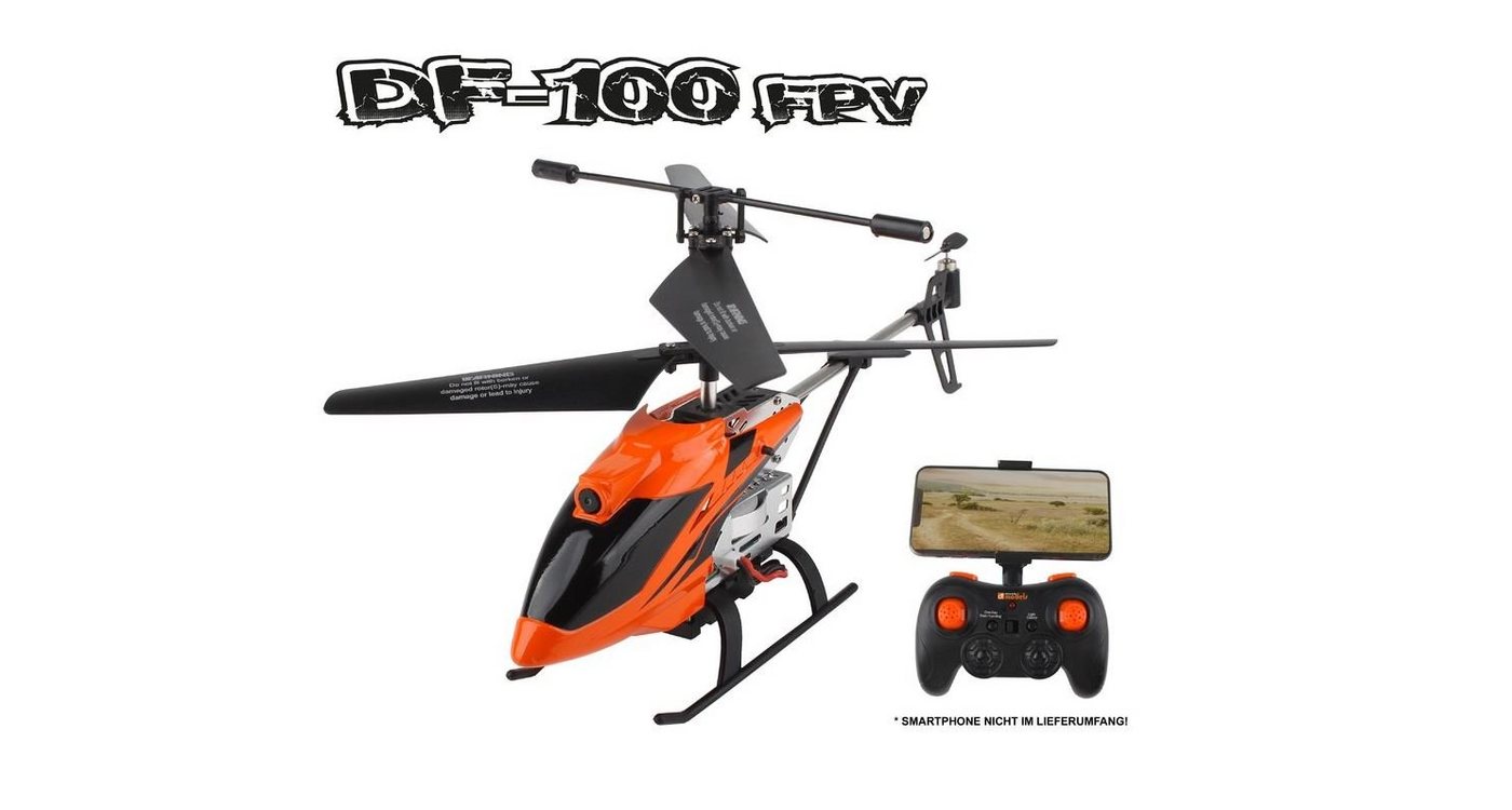 Thumbnail - DF-Models RC-Quadrocopter DF Models DF-100 PRO FPV Hubschrauber mit FPV-Kamera