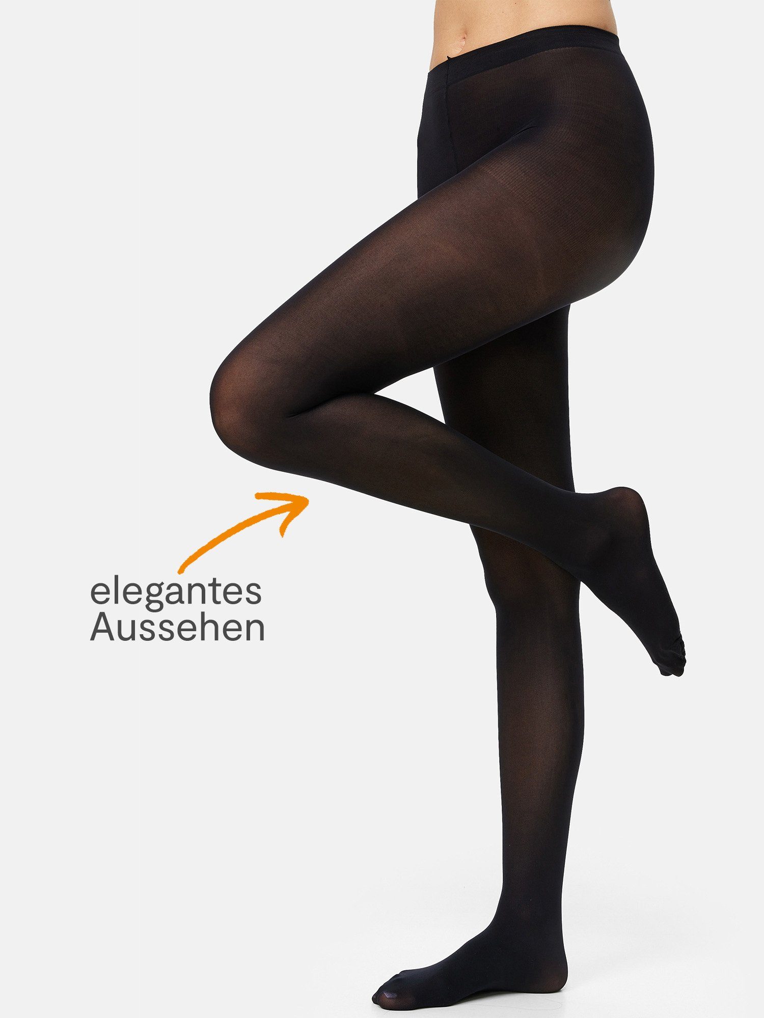 Nur Die Feinstrumpfhose Blickdicht 40 DEN Damen (1er/3er/6er/9er Pack 1 St) nylon blickdicht opaque Fein-strumpfhose frauen multi-pack elastikbund – Bild 2 von 5