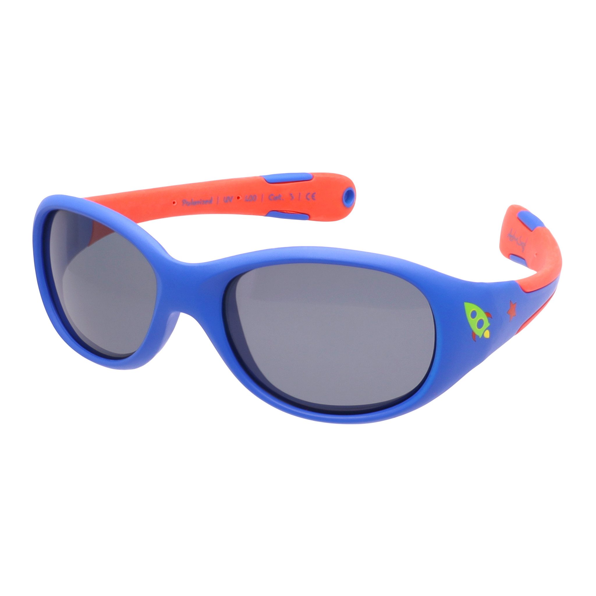 ActiveSol SUNGLASSES Sonnenbrille Baby 0-24 Monate (in bunten Farben & mit pfiffigen Motiven) Polarisiert, BPA-frei, mit Kopfband