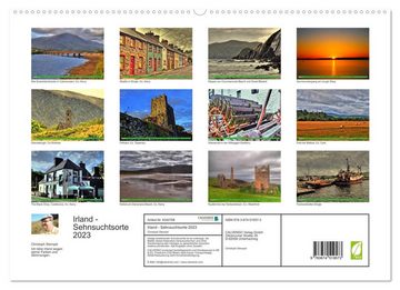 CALVENDO Wandkalender Irland - Sehnsuchtsorte 2023 (Premium, hochwertiger DIN A2 Wandkalender 2023, Kunstdruck in Hochglanz)