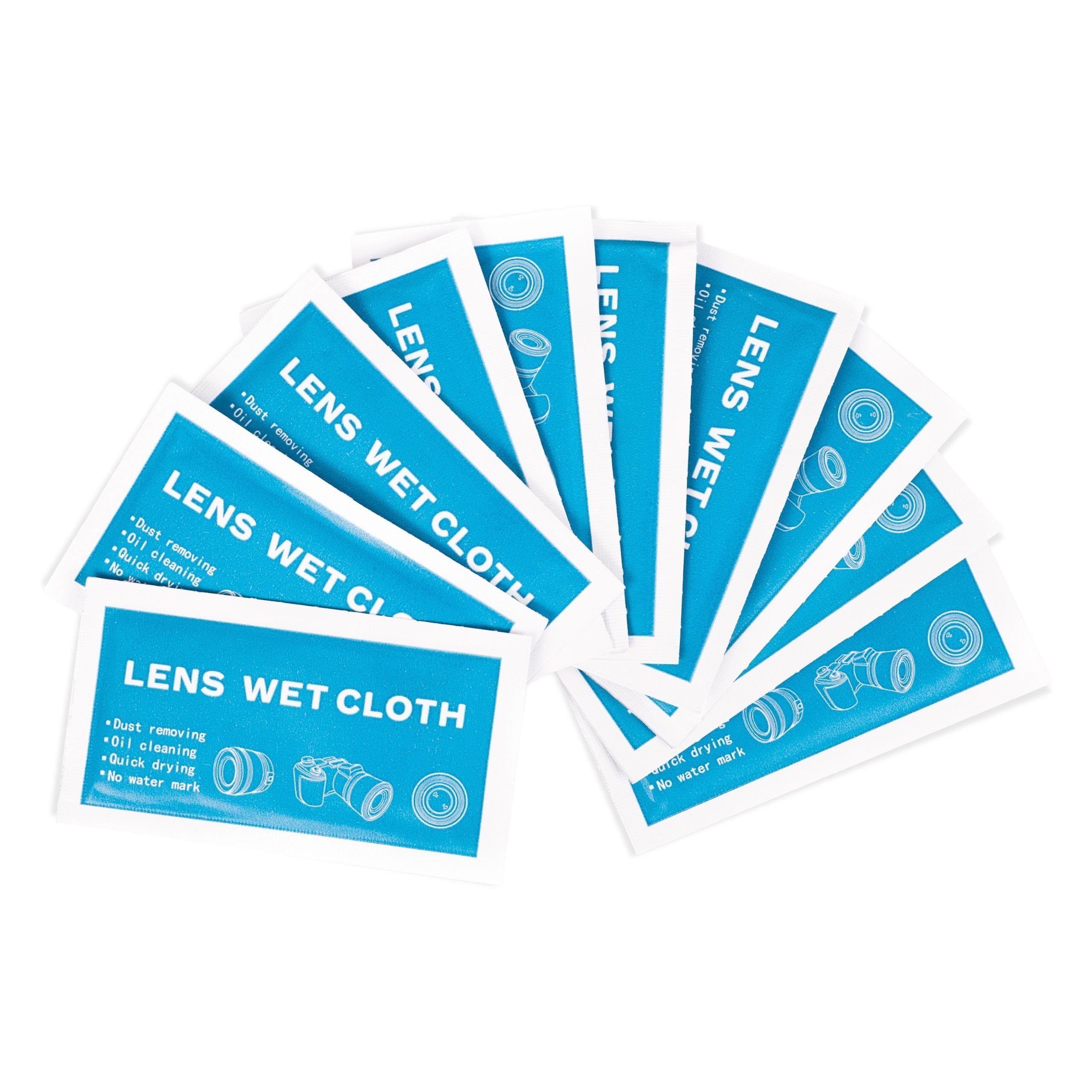 Lens-Aid 20 feuchte Reinigungstücher Reinigungstücher (20-tlg., für Brille,  Handydisplay, Kameradisplay, Objektivlinse, etc)