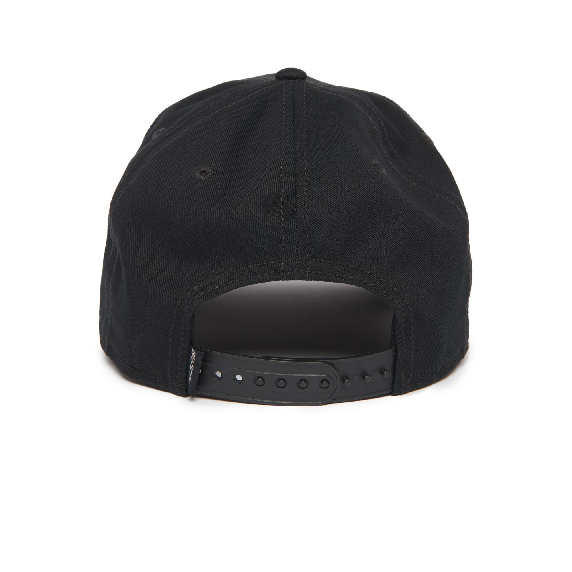 GOORIN Bros. Trucker Cap Goorin Bros. Wise Owl 100 ALL OVER CANVAS Snapback Cap - Black (Basecap, Basecap, Trucker Kappe, Full Trucker) Kordel zwischen Schirm und Krone
