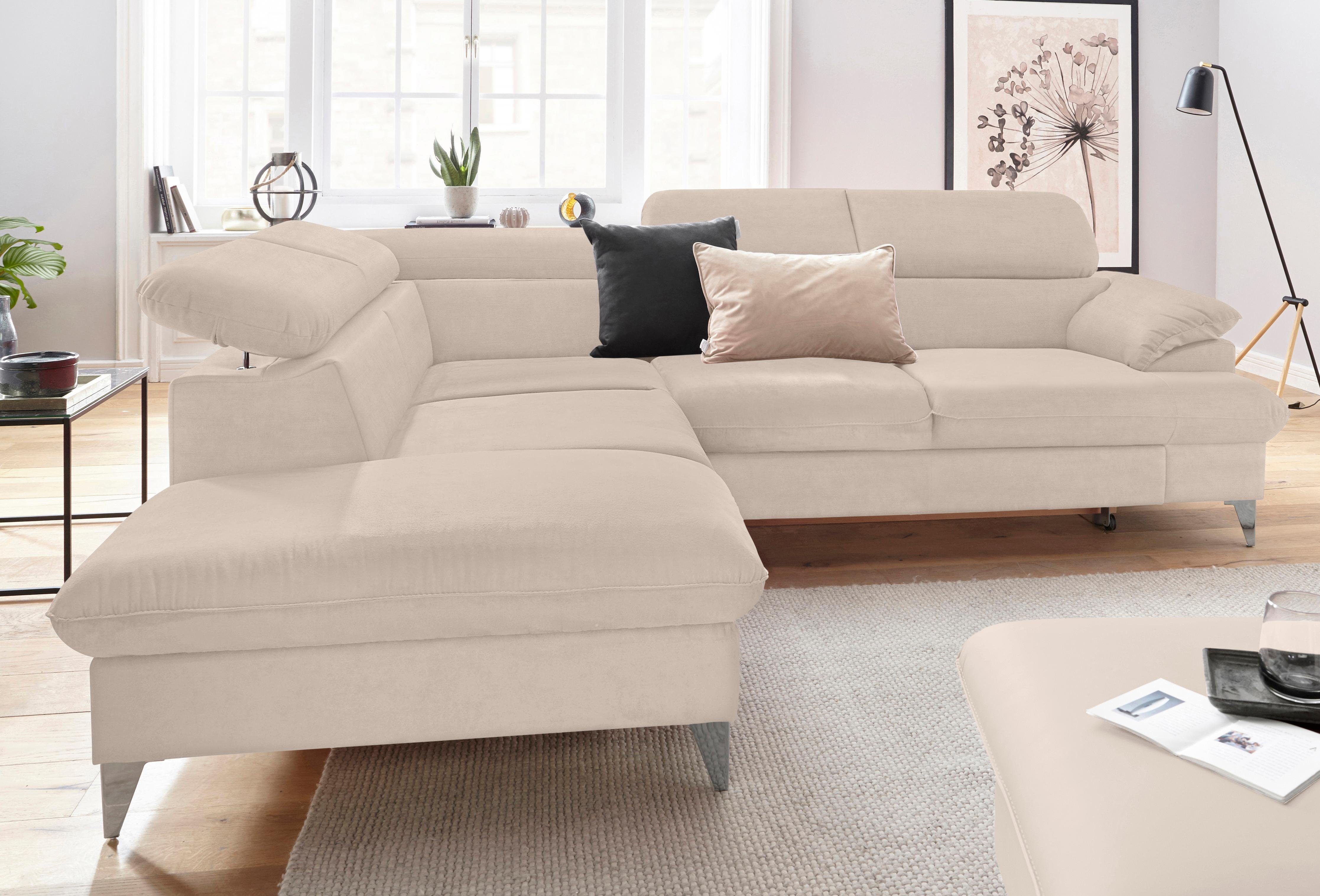 COTTA Ecksofa "Caluso L-Form", mit Kopfteilverstellung, wahlweise mit Bettf günstig online kaufen