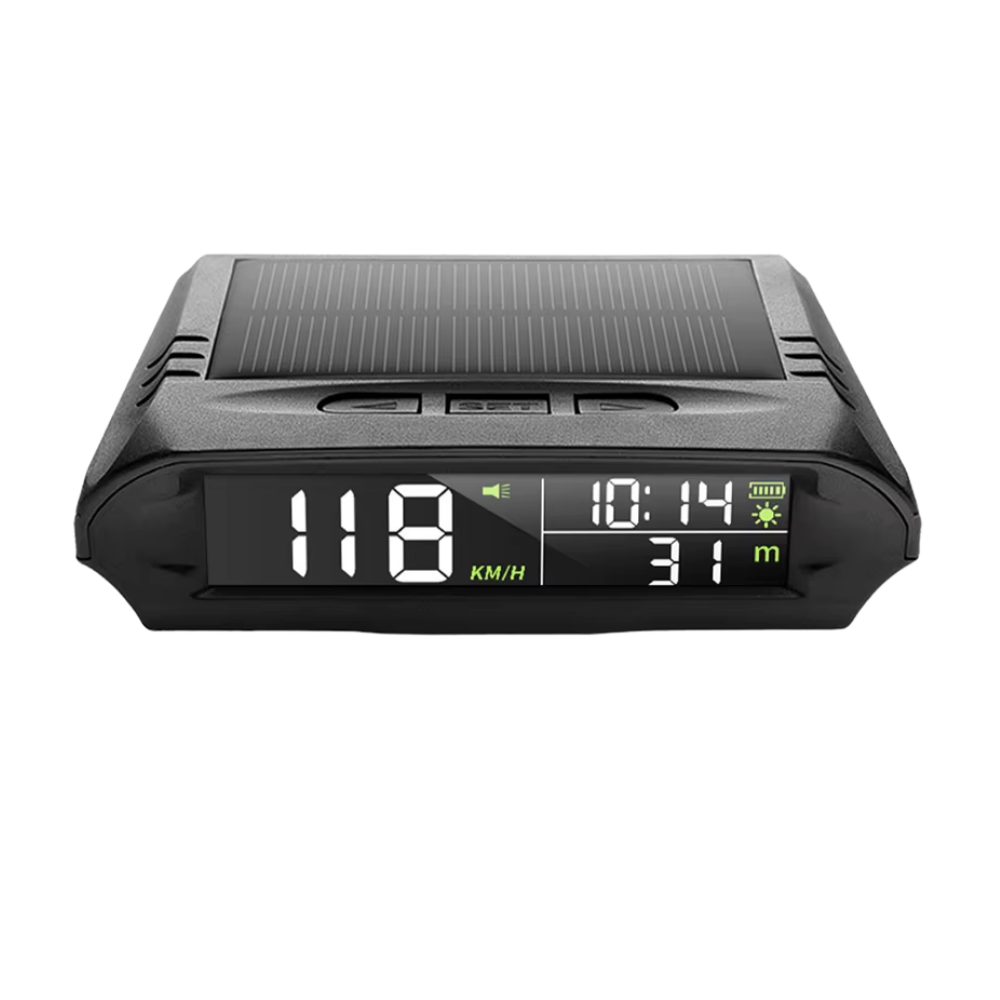 Athlix Head Up Display GPS Head-Up-Display (HUD) mit Ermüdungserkennung, Geschwindigkeit, Uhrzeit, Höhenmesser, Umgebungstemperatur