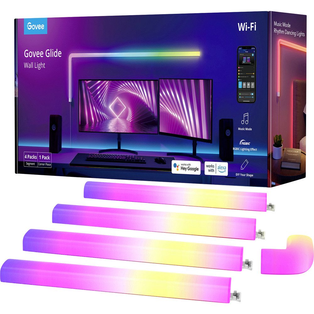 Wandleuchte Govee Glide Wall Light (4+1) B6062 (4+1) LED-Wandleuchte 36 W LED We