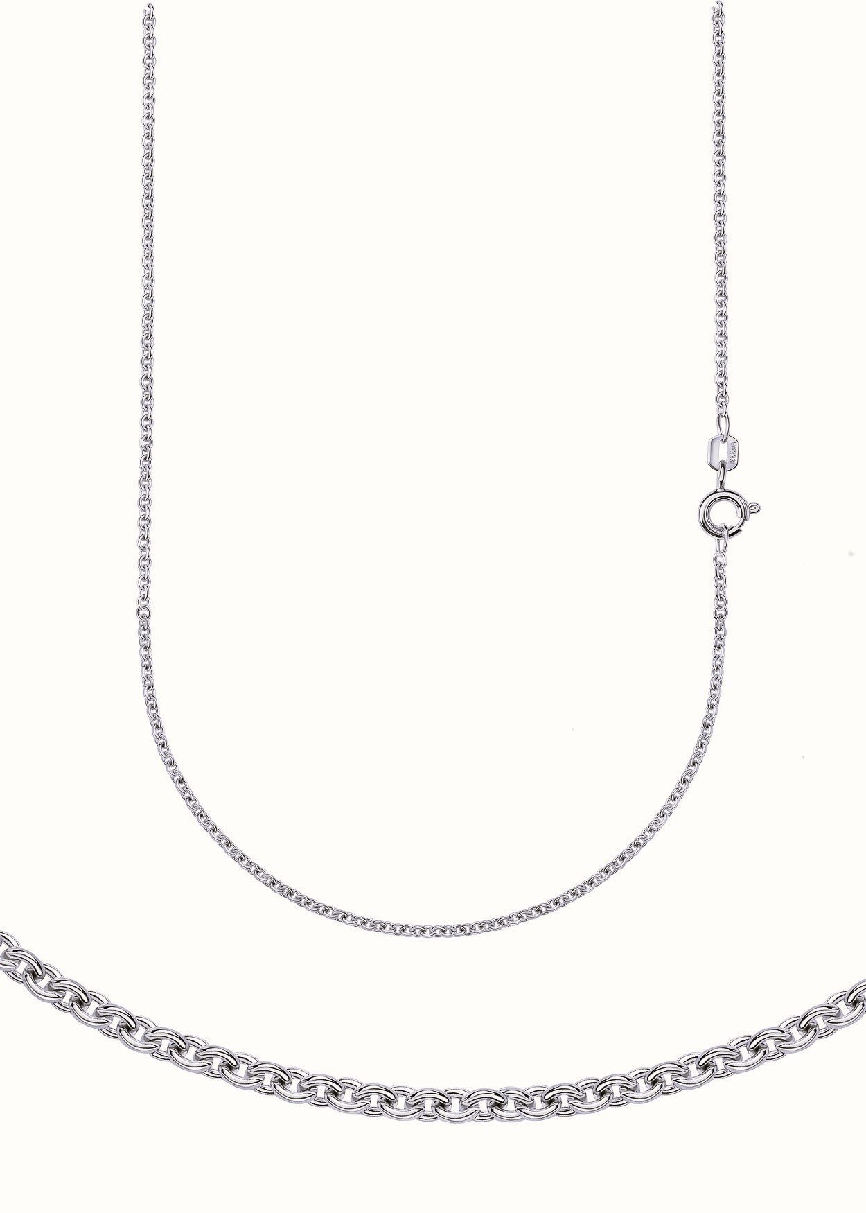 Collierkettchen Schmuck Geschenk Silber 925 Halsschmuck Halskette Ankerkette rund