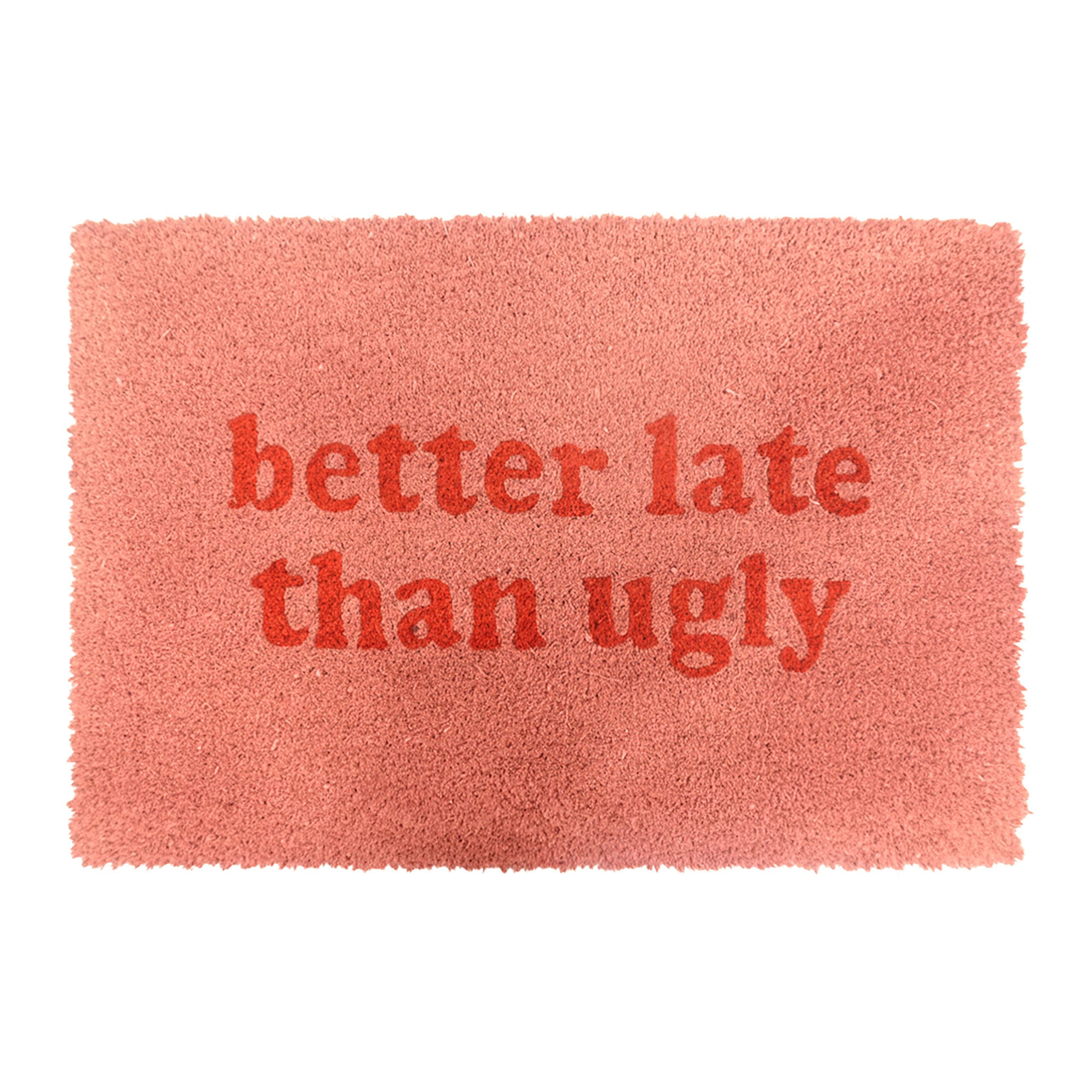 relaxdays Fußmatte Kokos Fußmatte mit Spruch 60x40 cm, rechteckig, Höhe: 10 günstig online kaufen