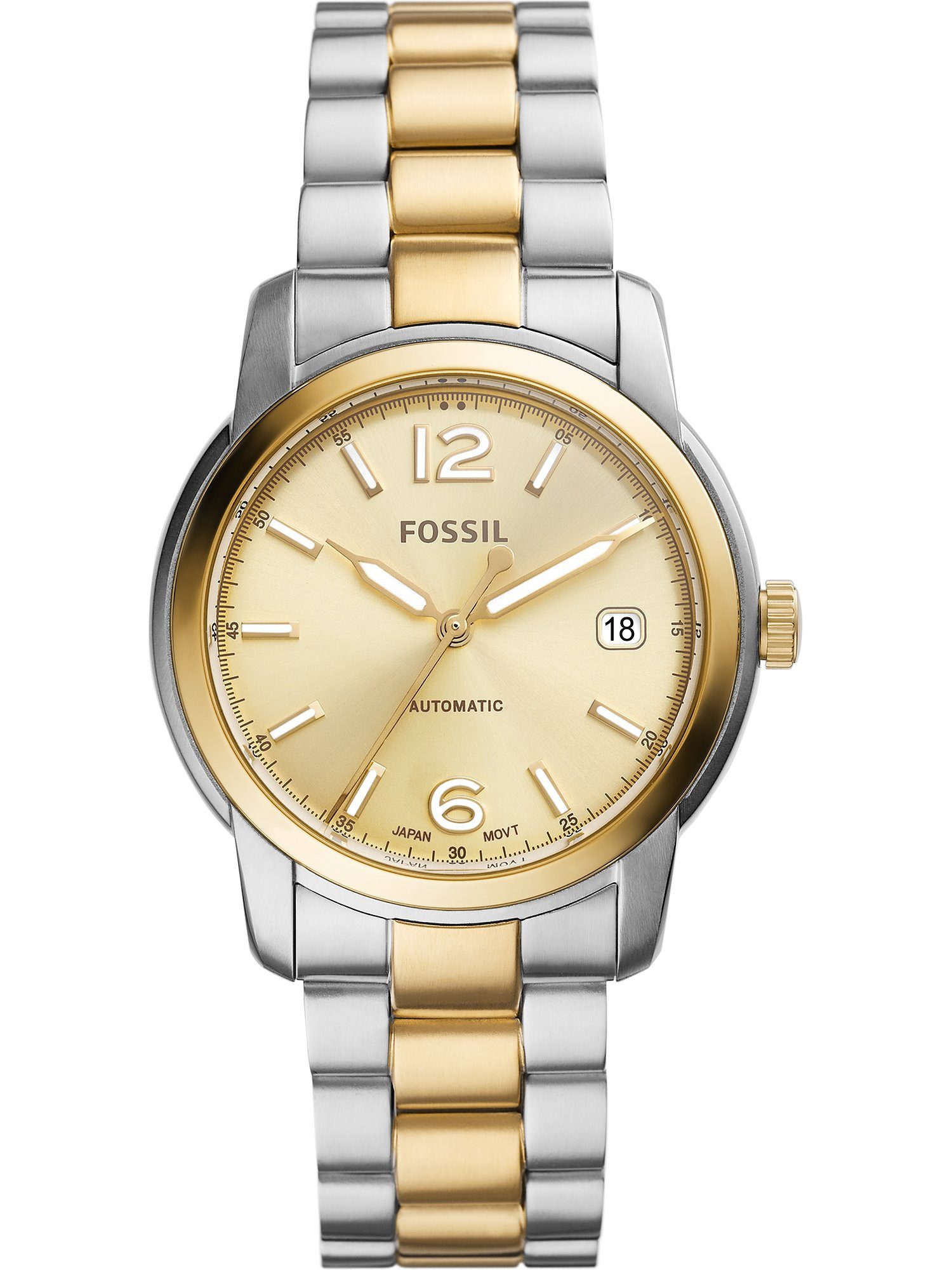 Fossil Quarzuhr Fossil Damen-Uhren Analog Automatik