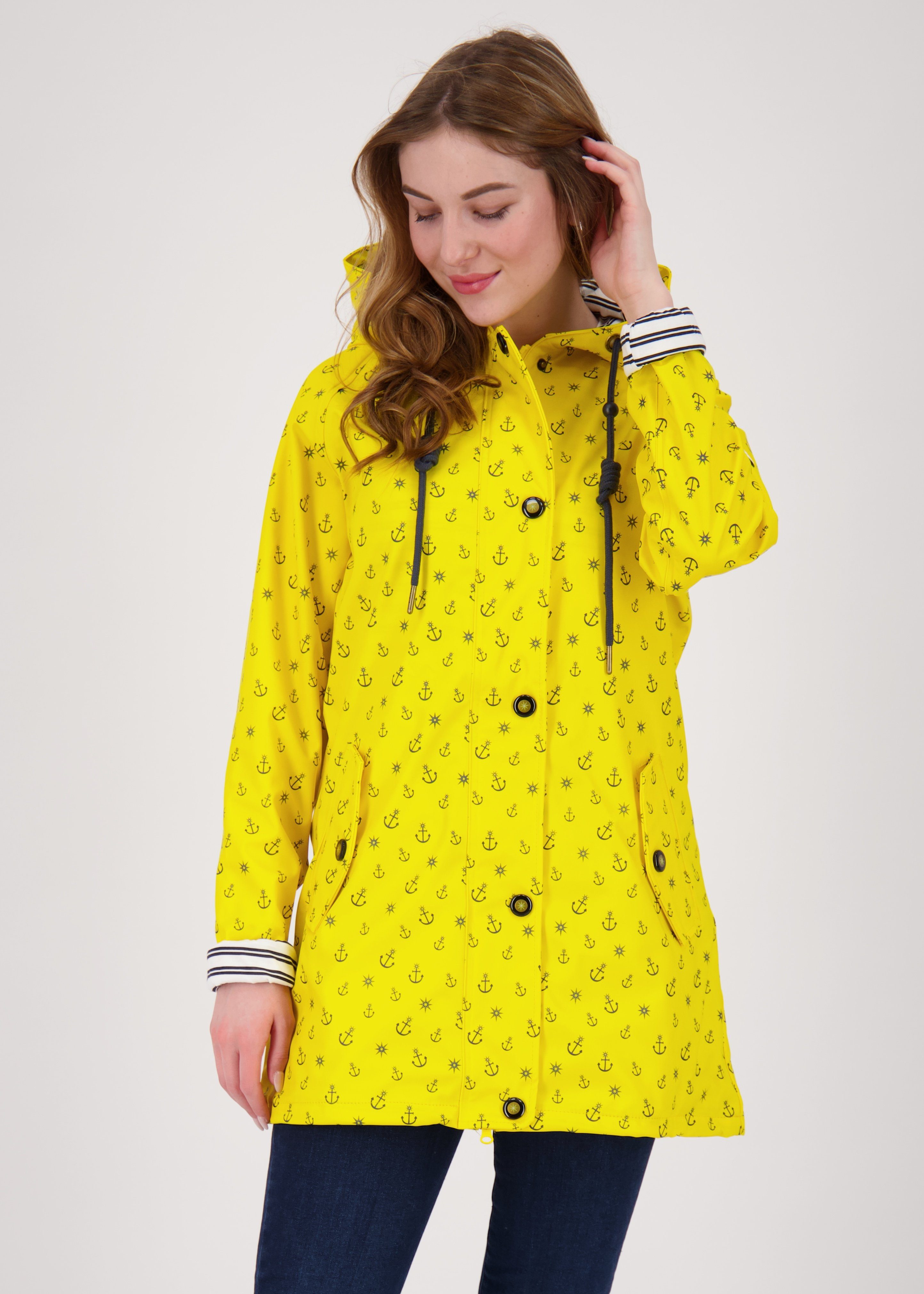 DEPROC Active Regenjacke Friesennerz #ankerglutzauber CS WOMEN auch in Großen Größen erhältlich yellow | Übergangsjacken