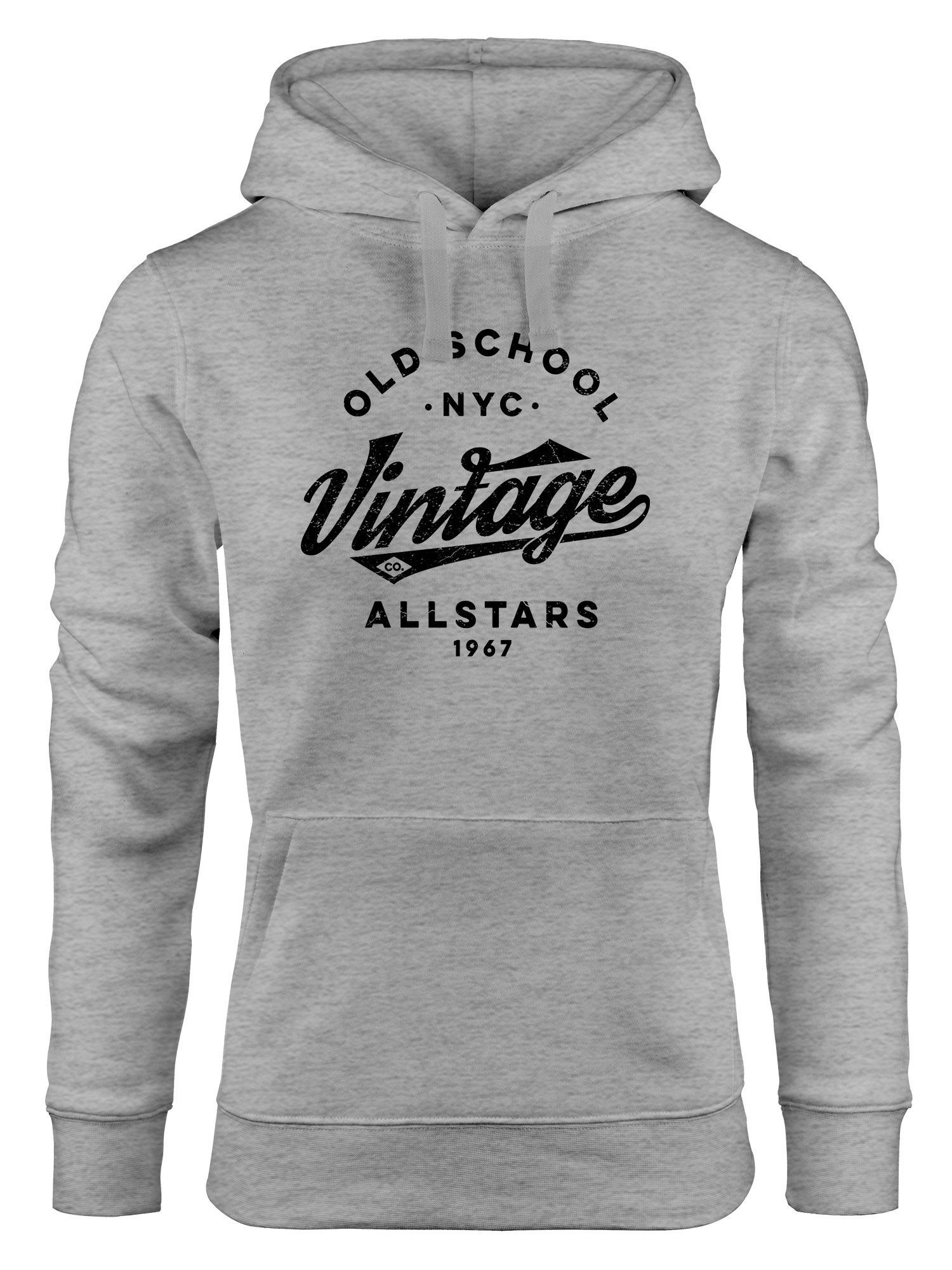 Neverless Hoodie Hoodie Damen College Style Schriftzug Oldschool Vintage Al günstig online kaufen