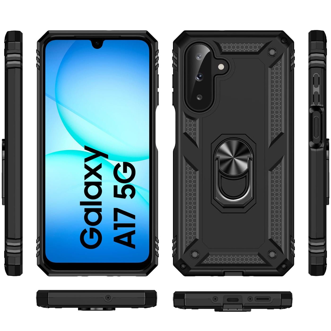 CoolGadget Handyhülle Armor Shield Case für Samsung Galaxy A17 5G 6,7 Zoll, Outdoor Cover mit Magnet Ringhalterung Hülle für Samsung Galaxy A17 – Bild 2 von 5