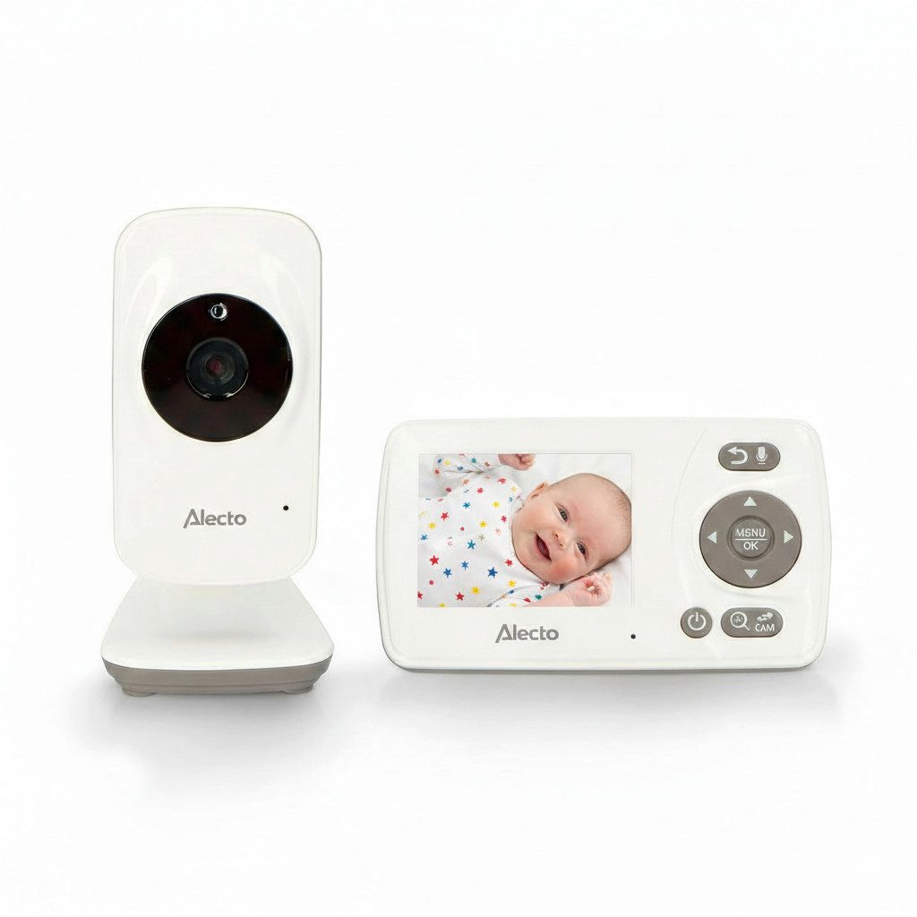 Alecto Video-Babyphone DVM71, 1-tlg., Video Babyphone, 2.4 Zoll Farbdisplay, Kamera