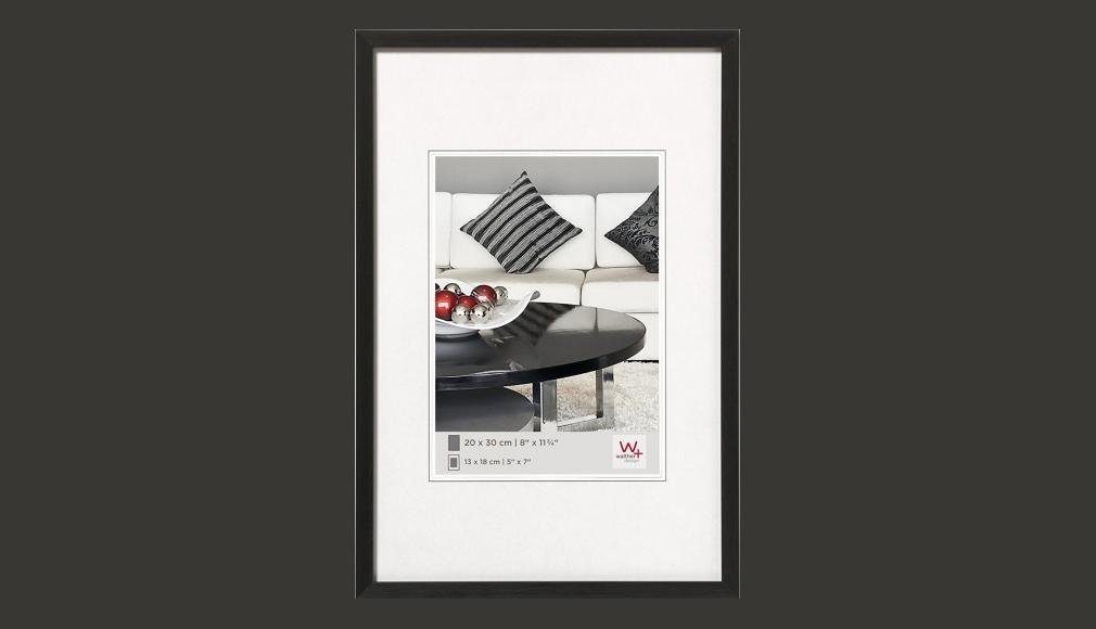 Walther Bilderrahmen AJ130B Alurahmen Chair 21x29,7cm schwarz