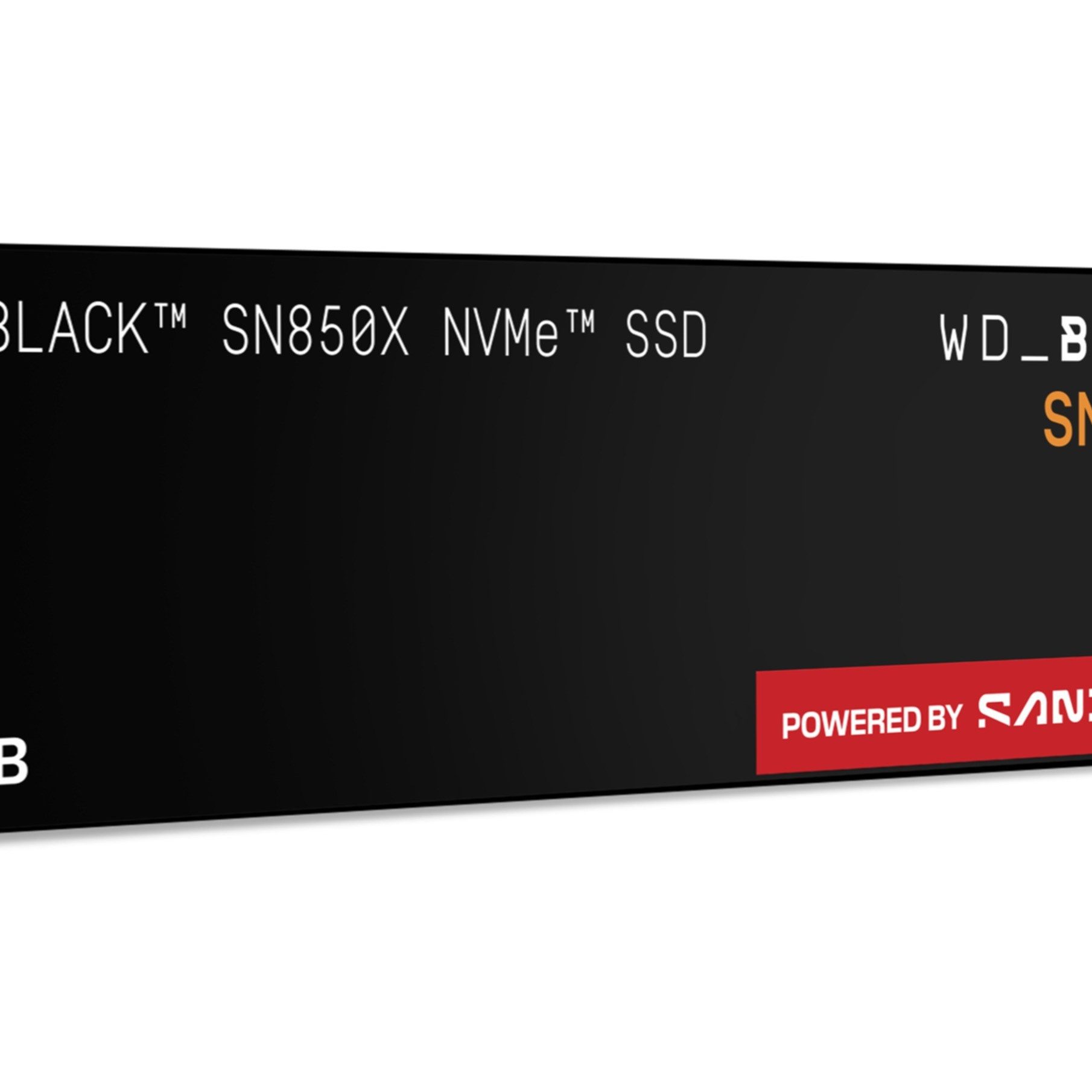 Sandisk WD_BLACK SN850X NVMe SSD-Festplatte (2 TB) M.2" 7300 MB/S Lesegeschwindigkeit, 6600 MB/S Schreibgeschwindigkeit