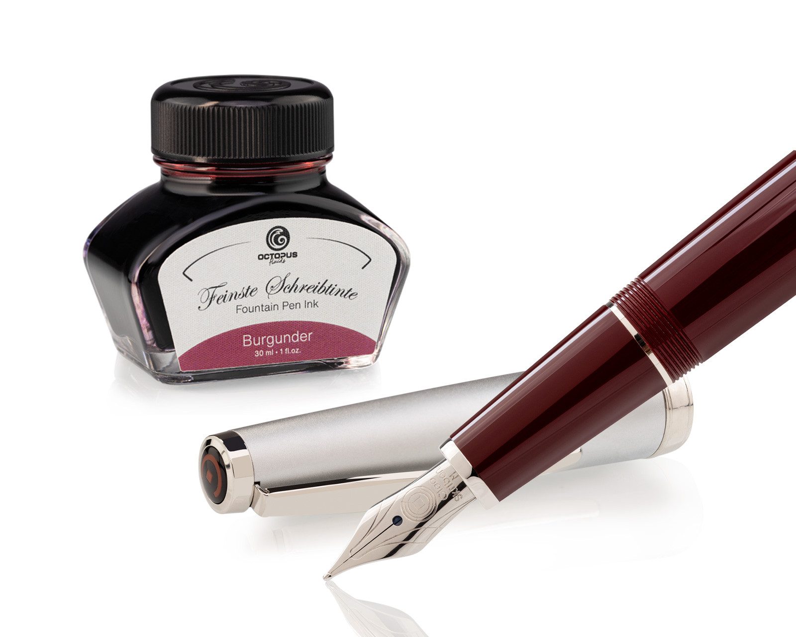 Cleo Skribent Füllhalter Cleo Skribent Classic Metall Patronen, M-Feder 30ml Tinte