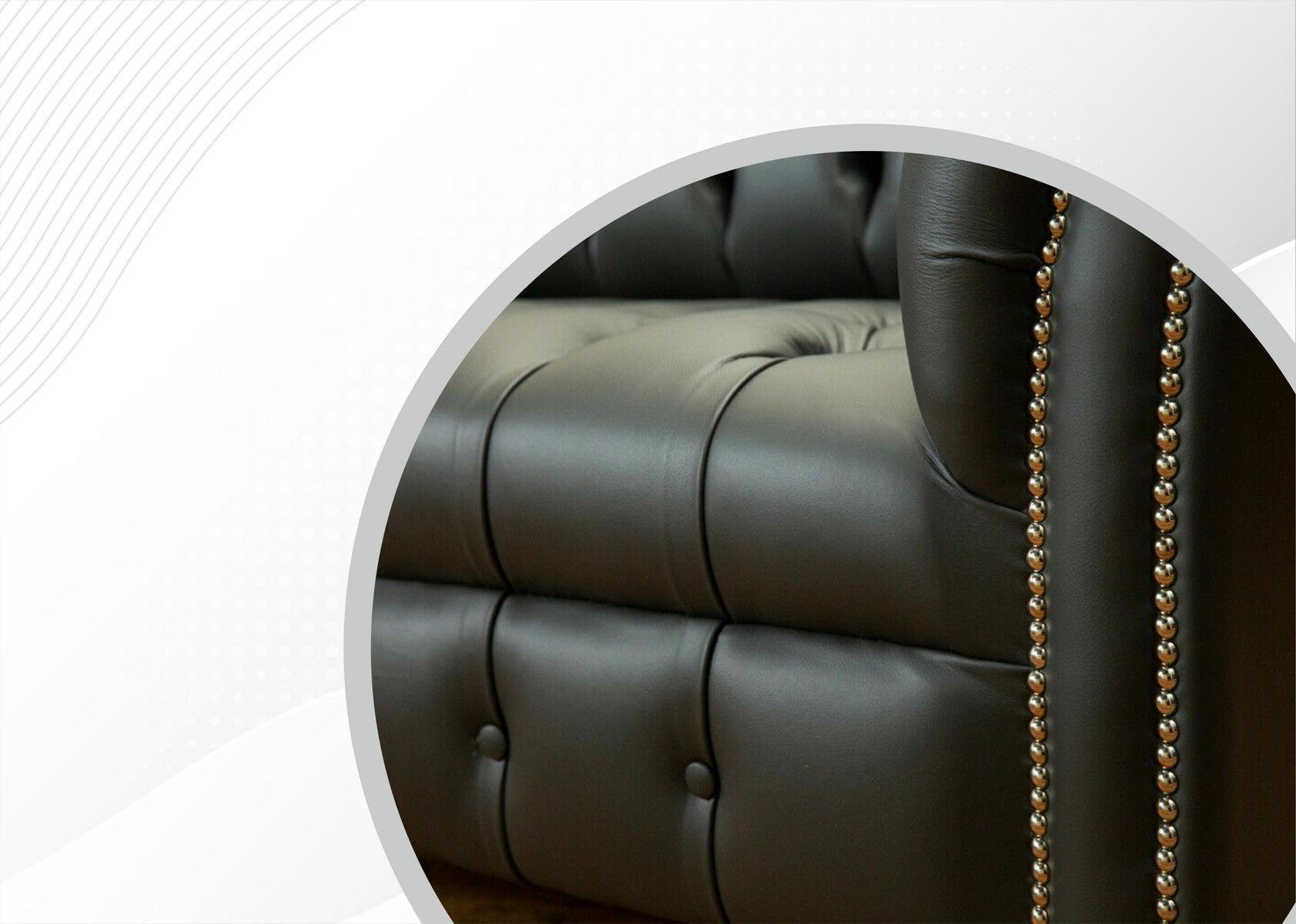 Sitzer Couch 2 cm Sofa Design Chesterfield 185 JVmoebel Chesterfield-Sofa,