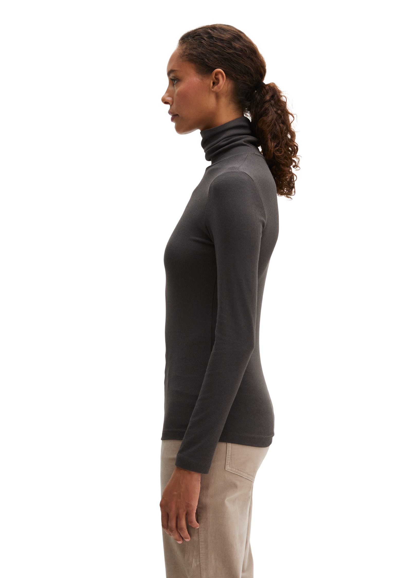 Marc O'Polo Langarmshirt aus soft geripptem Jersey – Bild 2 von 5