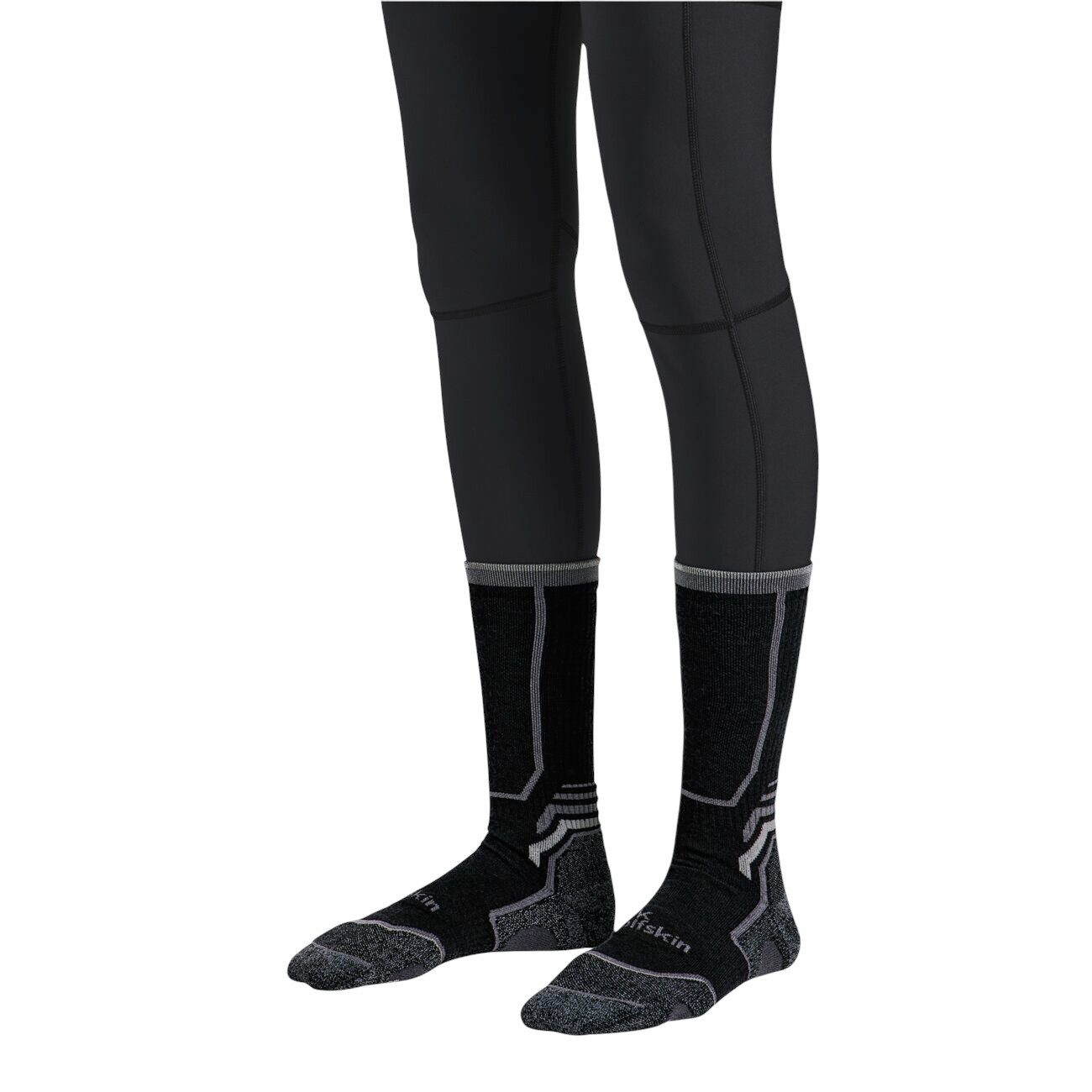 Jack Wolfskin Wandersocken Trek Merino CL Crew (Merinowolle-Mischung, atmungsaktiv) schwarz