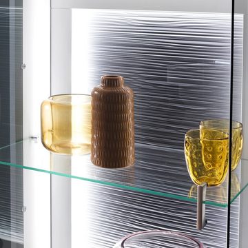 Lomadox Vitrine ALIA-05 Vitrinenschrank montiert, weiß matt modern, Schrank Wohnzimmerschrank