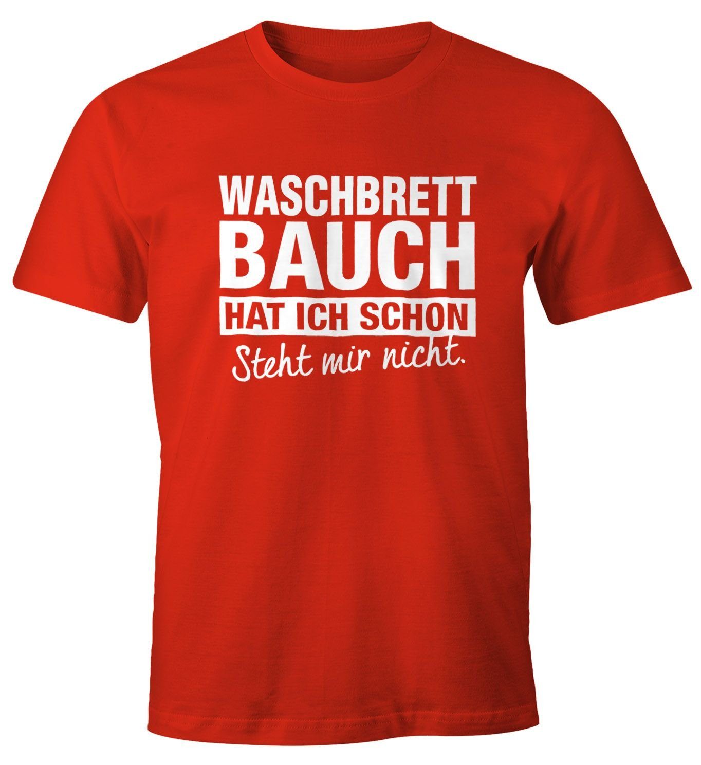 MoonWorks Print-Shirt Lustiges Herren T-Shirt Waschbrettbauch günstig online kaufen