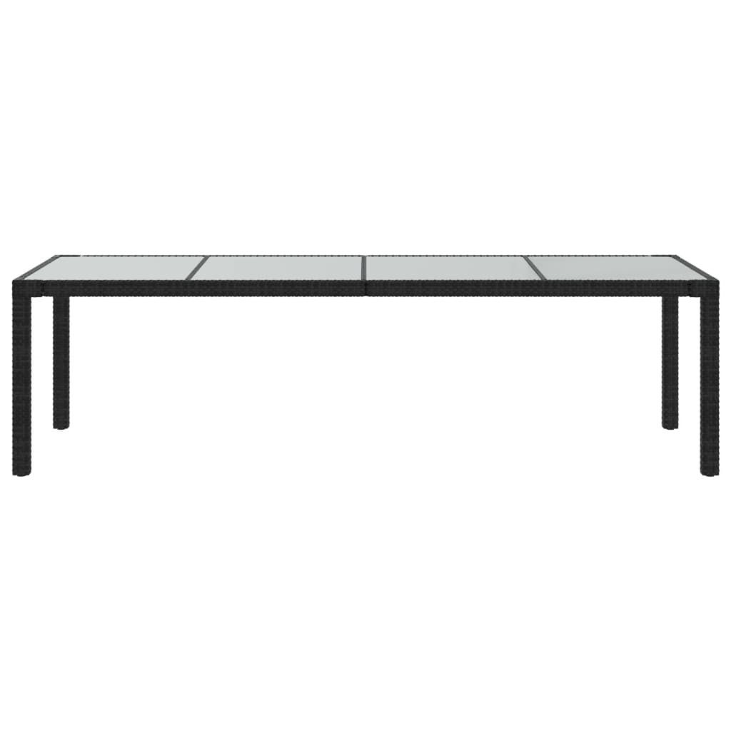 vidaXL Gartentisch Gartentisch Schwarz 250x100x75 cm günstig online kaufen
