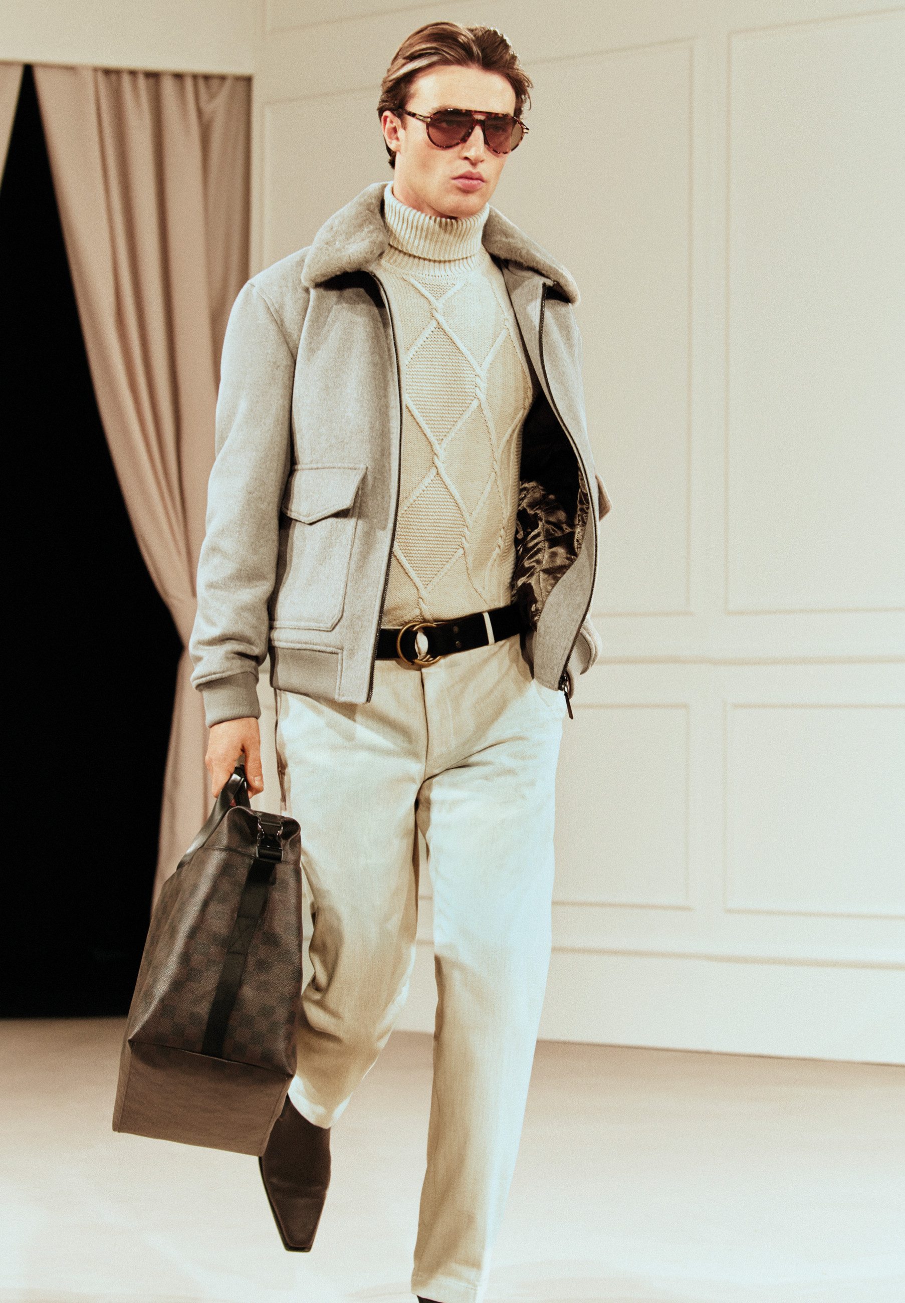 JOOP! Steppjacke Derec mit Teddy-Kragen (1-St)