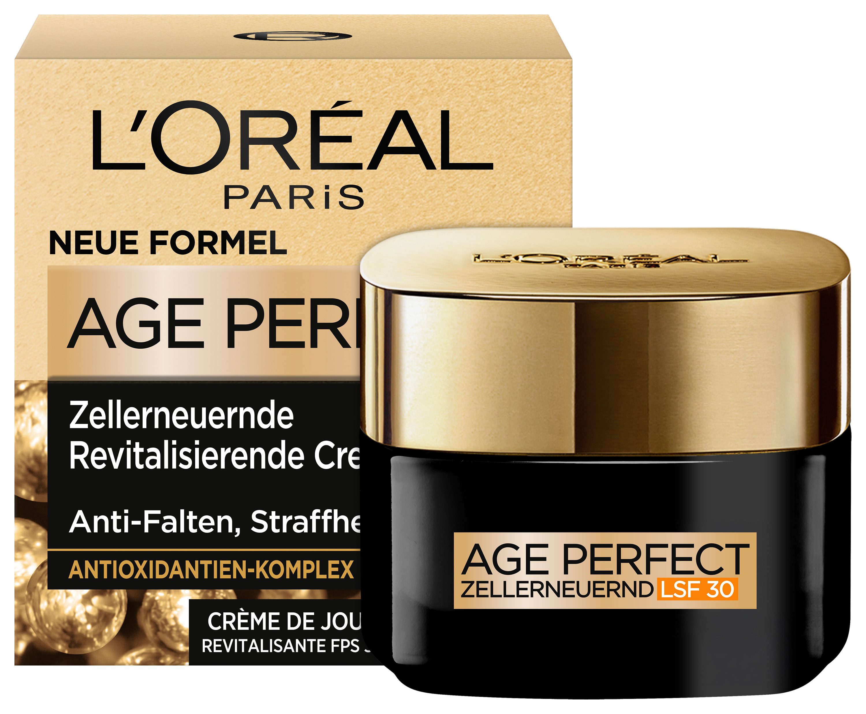 L'ORÉAL PARIS Tagescreme AGE PERFECT ZELL-RENAISSANCE REVITALISIERENDE TAGESPFLEGE LSF 30, schützt vor freien Radikalen