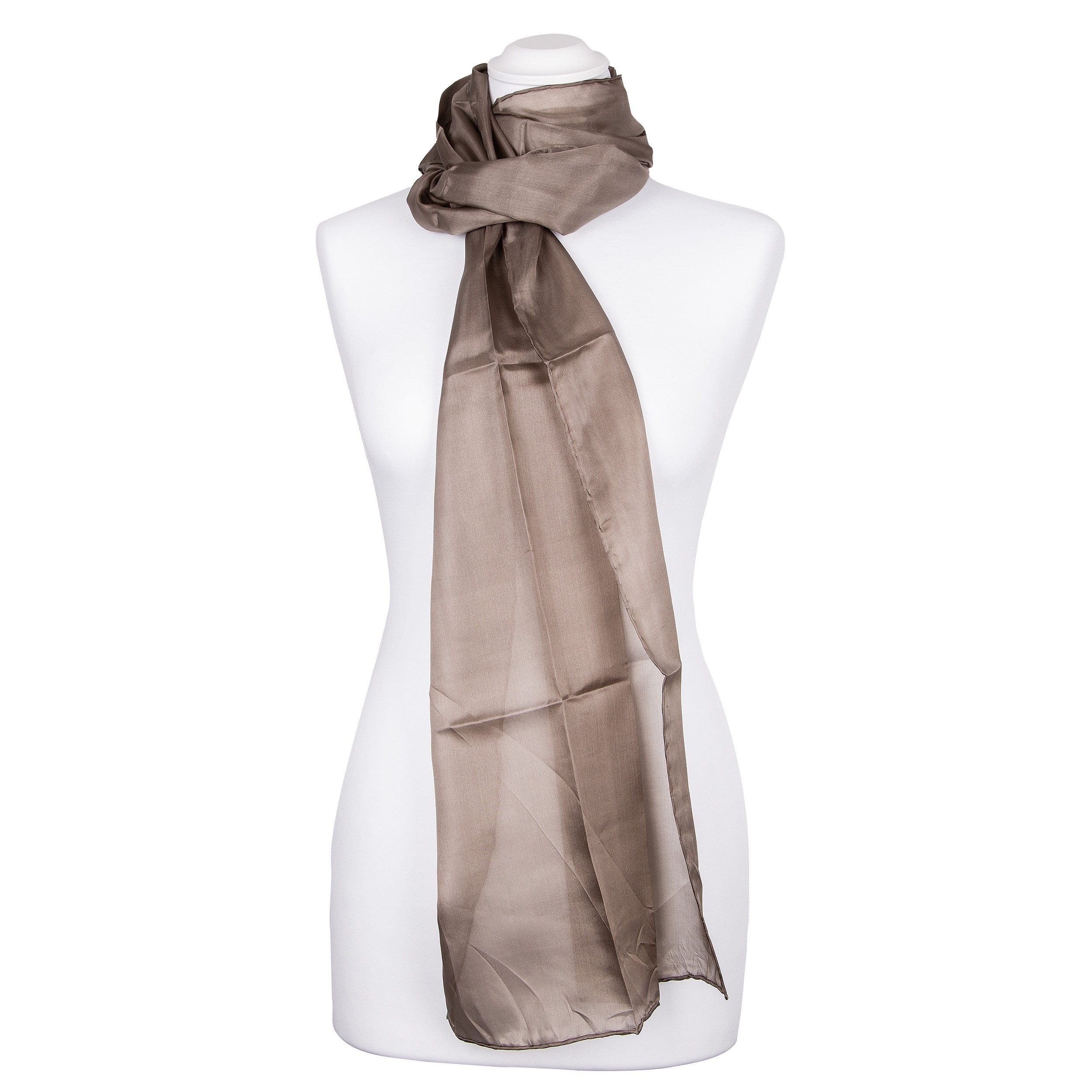 Seidenschal Seidenschal Halstuch Schal Khaki