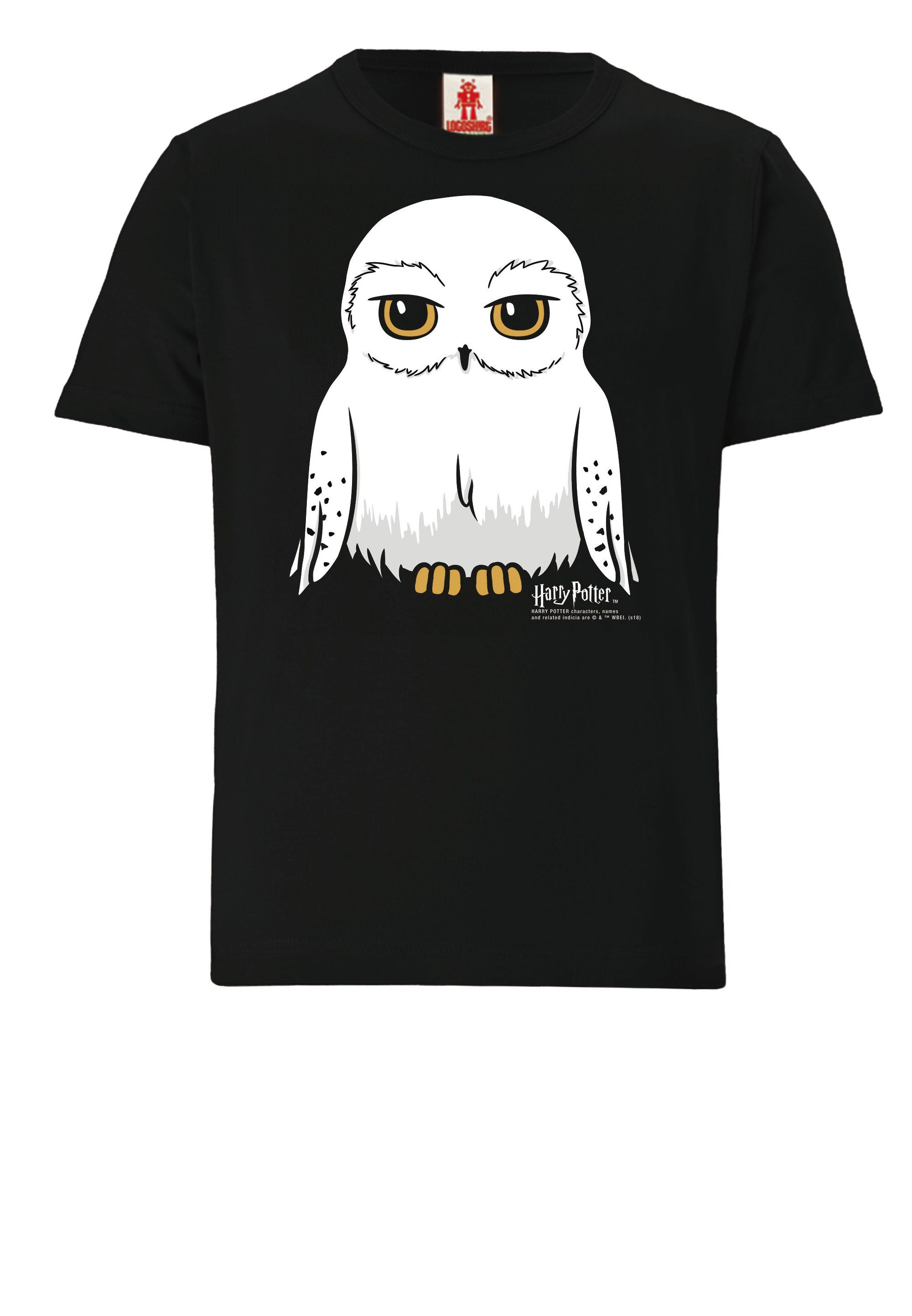 LOGOSHIRT T-Shirt Harry Potter – lizenziertem mit Print Hedwig