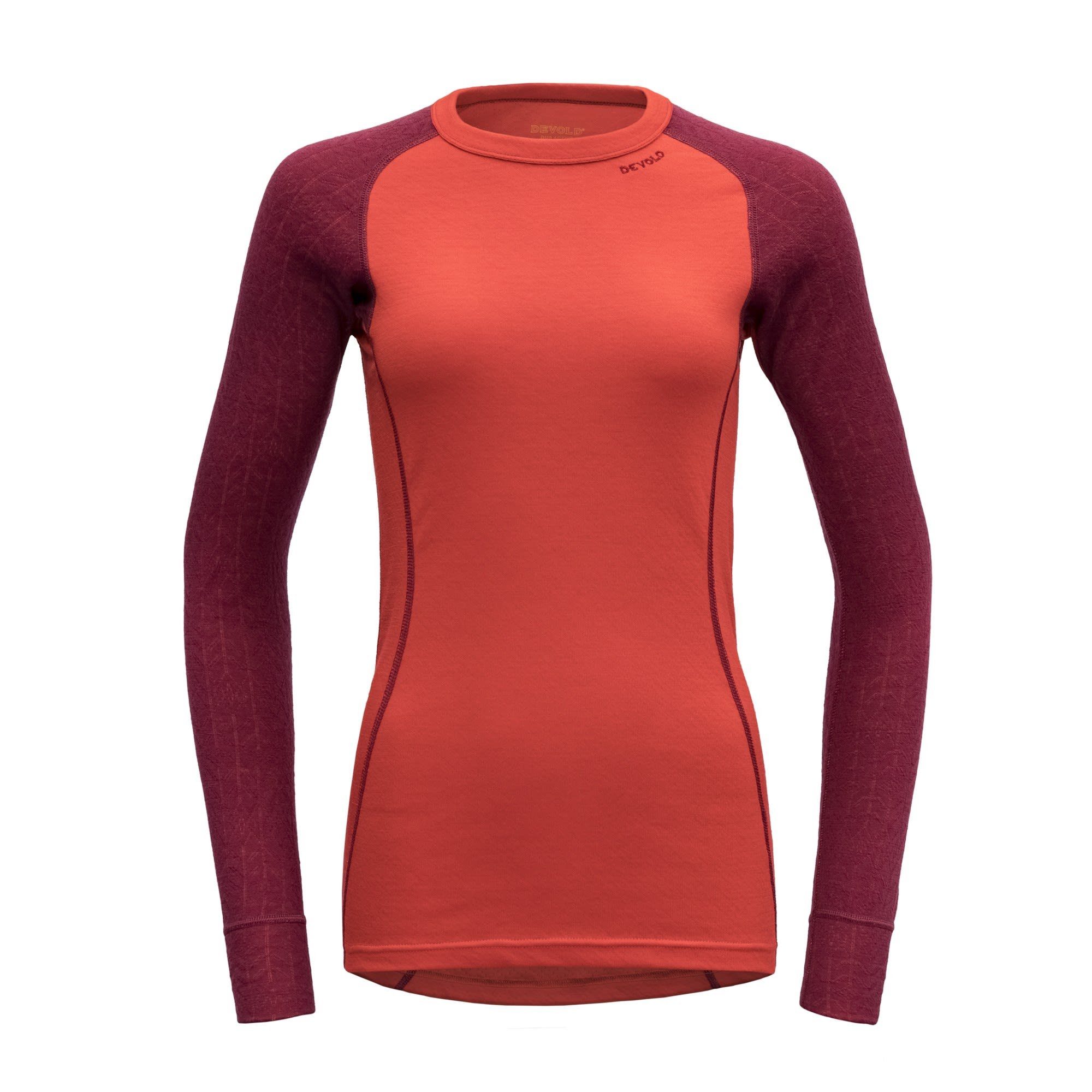 Devold Langarmbluse Devold W Duo Active Merino 210 Shirt Beetroot