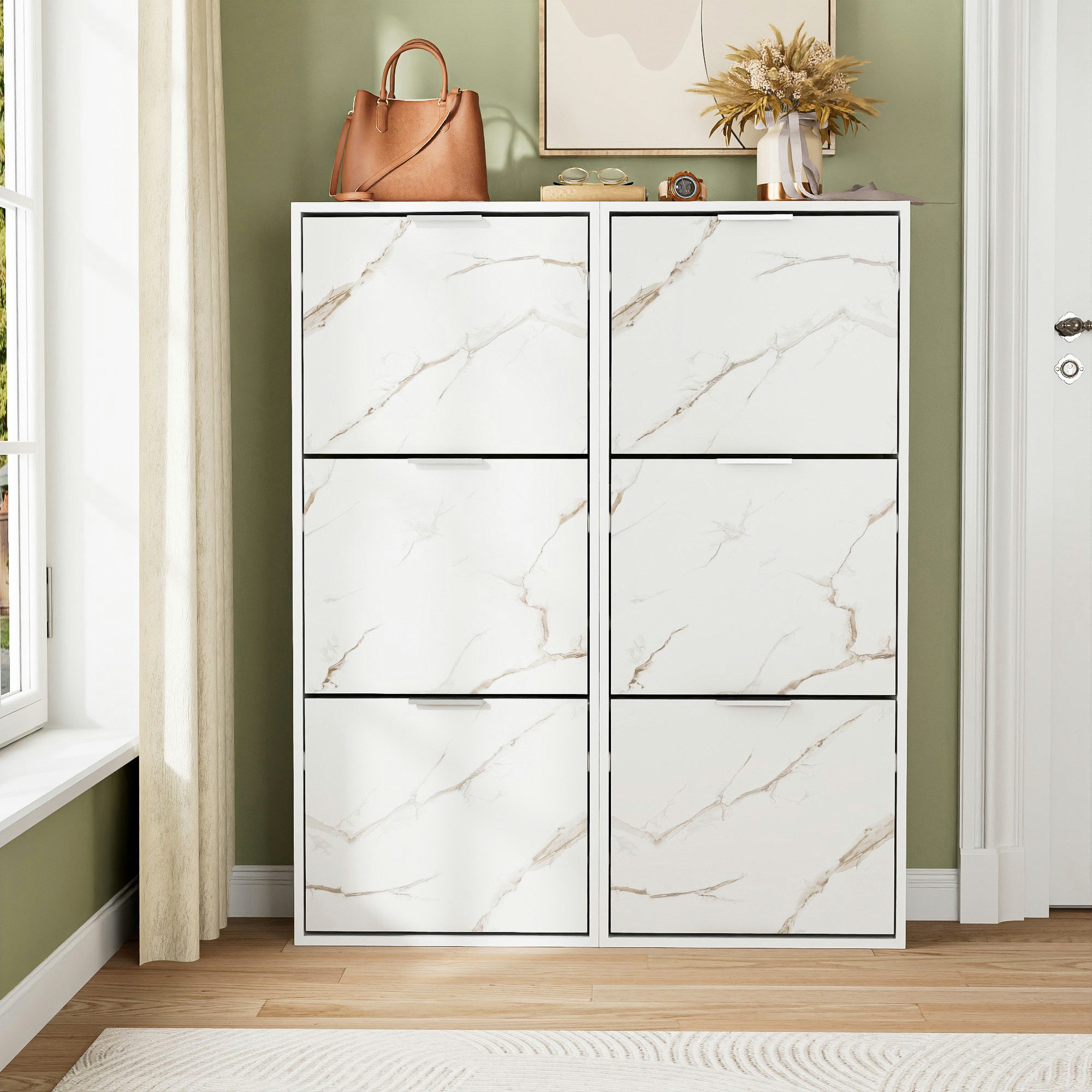 UEV Schuhschrank mit 3/4 Klappen Flurschrank günstig online kaufen