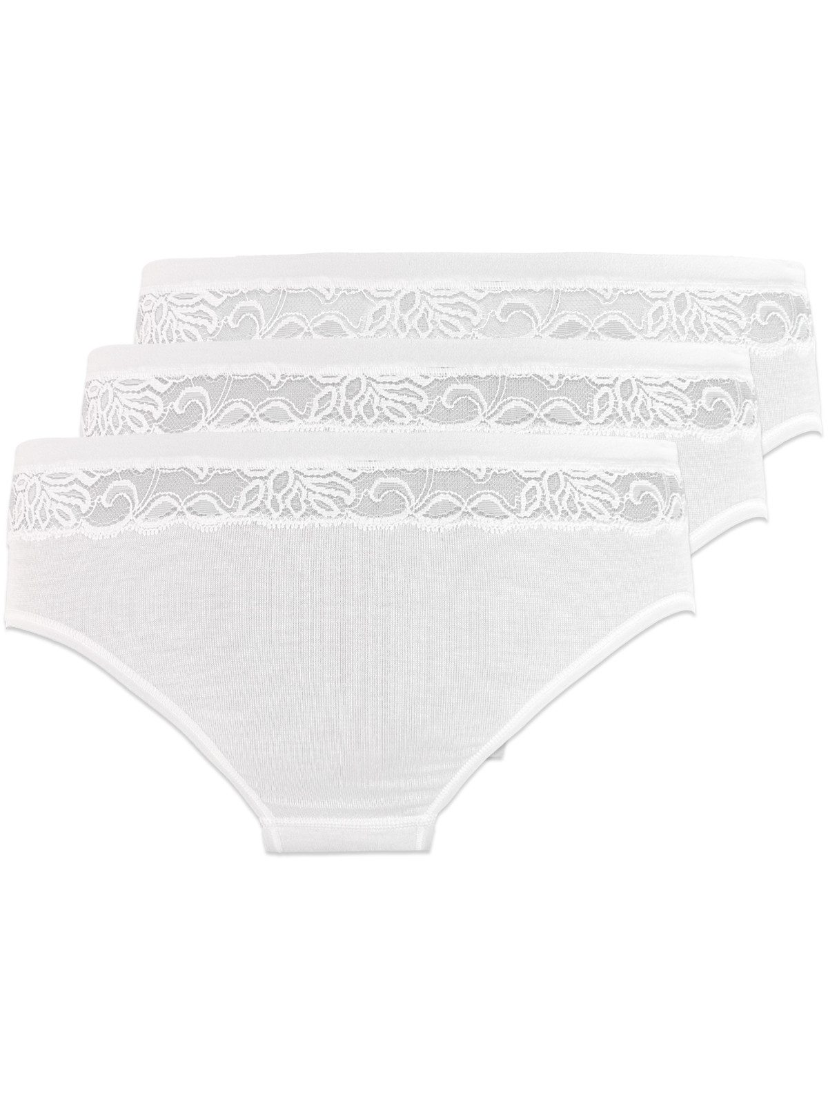 Hüftslip 3er Pack Damen Midislip Nostalgie