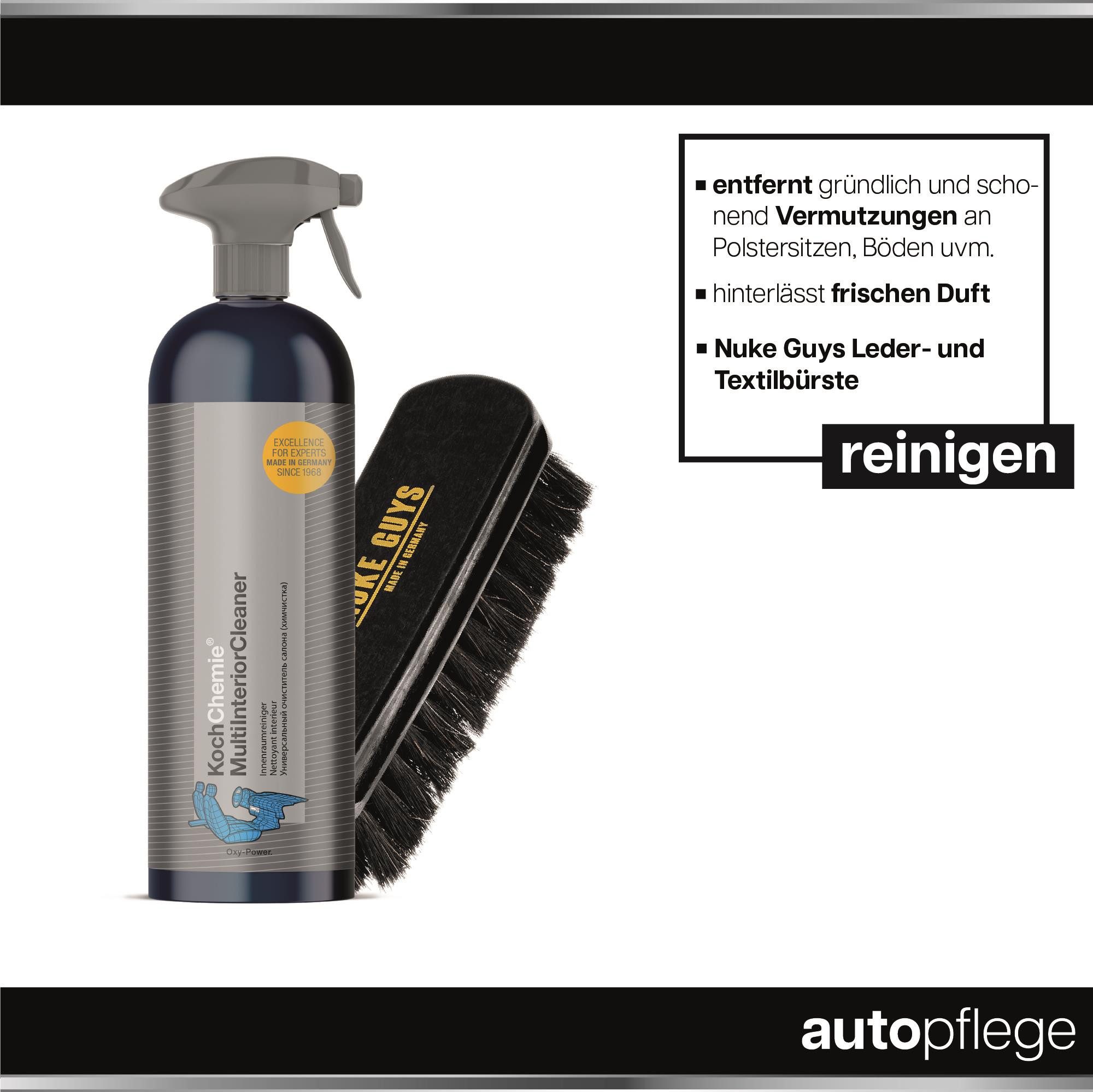 autopflege Lederpflege Innenraum Set Multi Interior Cleaner Protect Leather Care Auto-Reinigungsmittel (Set, [5-St. Auto Lederpflege Set, Innenreiniger Set, mit Bürste)